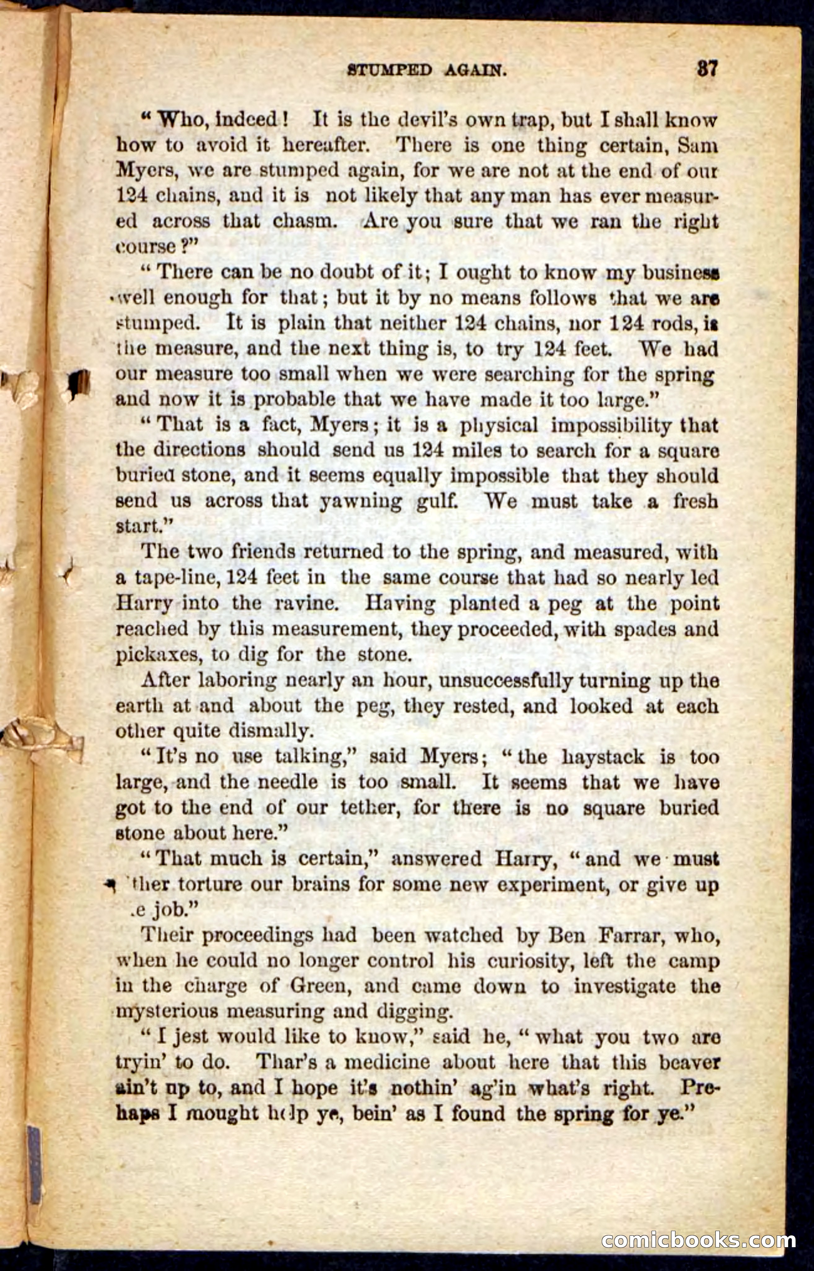 The Lost Cache, Beadle's Pocket Novels No. 133 — page 33 of 100