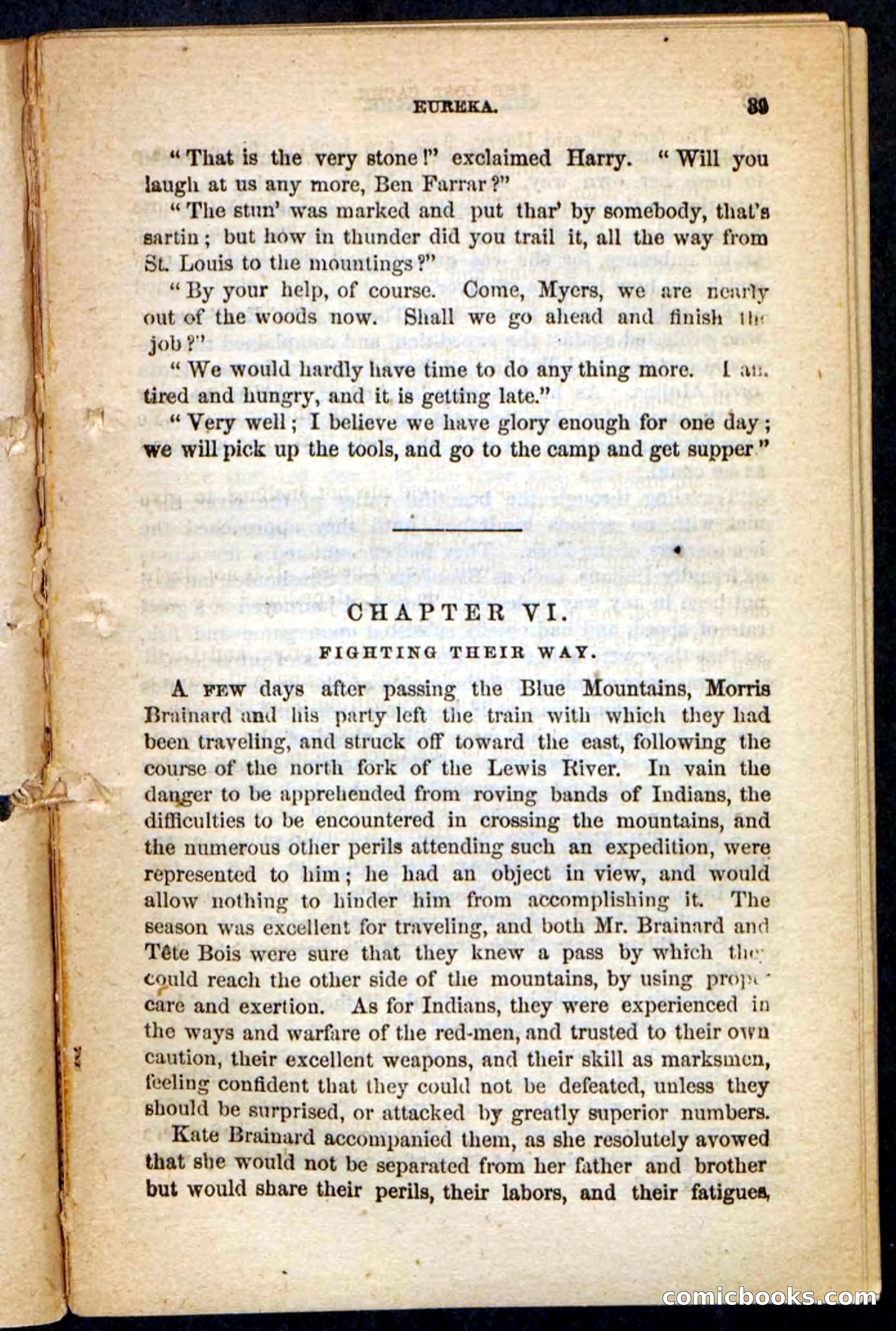 The Lost Cache, Beadle's Pocket Novels No. 133 — page 35 of 100