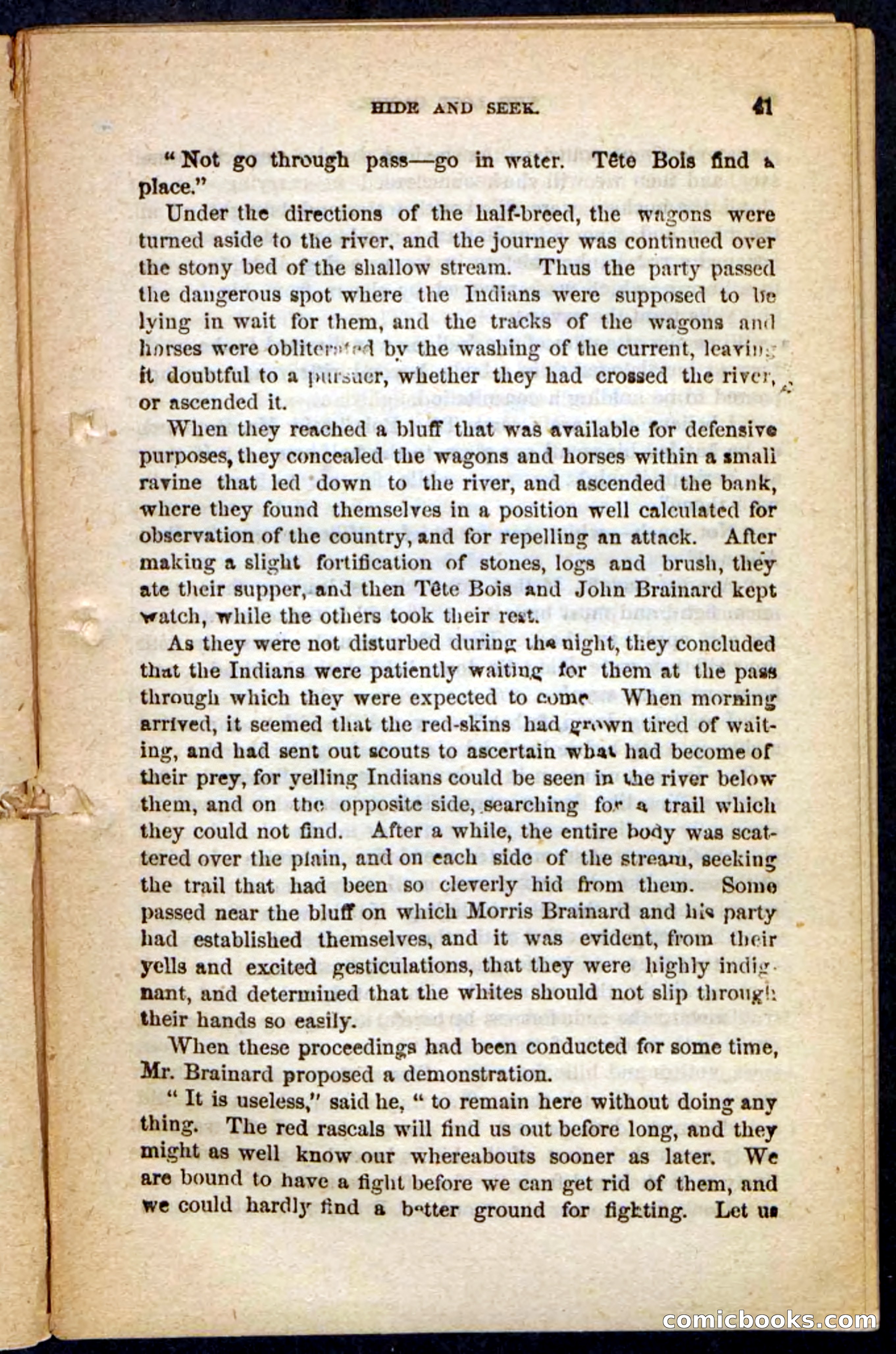 The Lost Cache, Beadle's Pocket Novels No. 133 — page 37 of 100