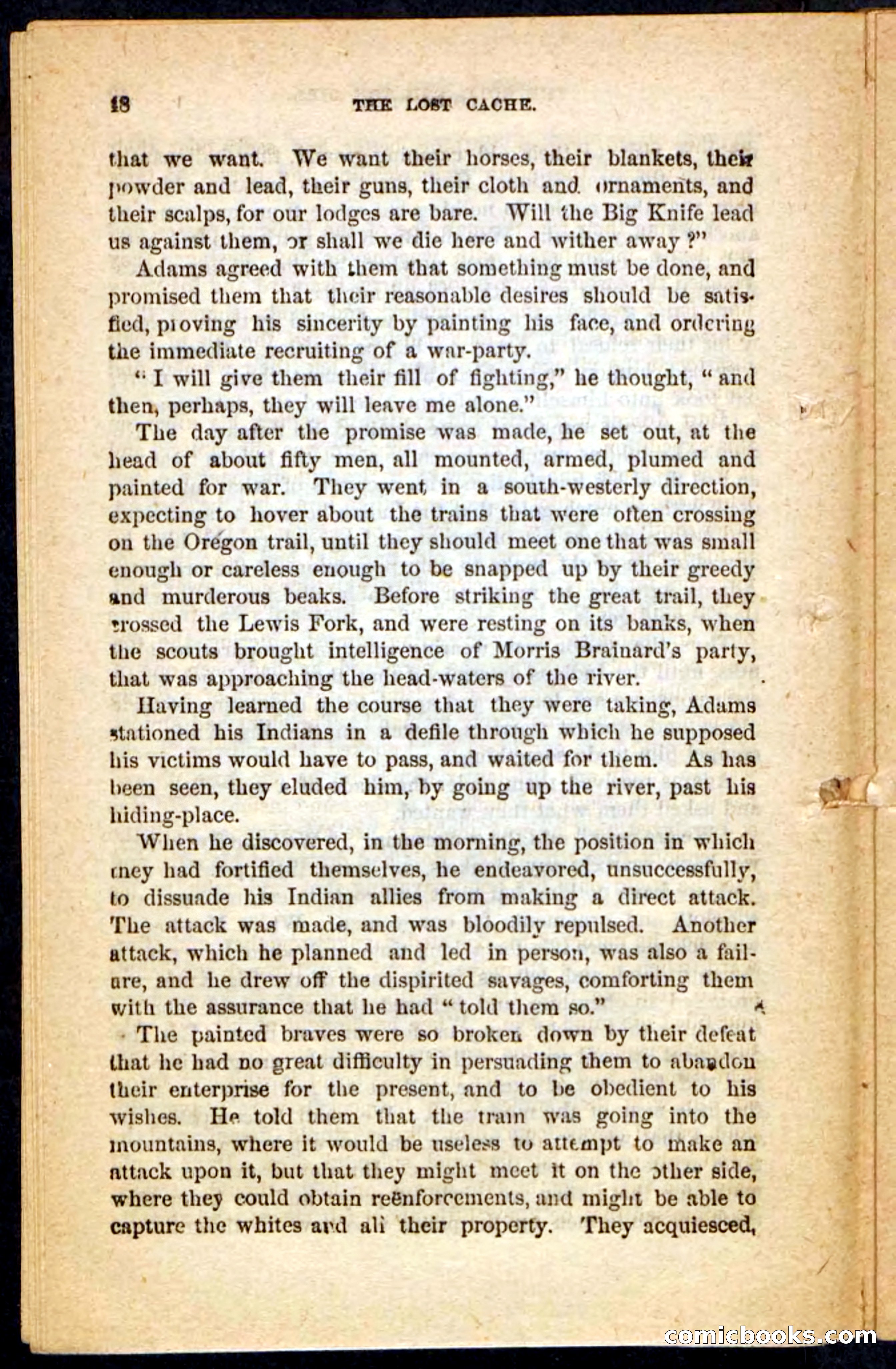 The Lost Cache, Beadle's Pocket Novels No. 133 — page 44 of 100