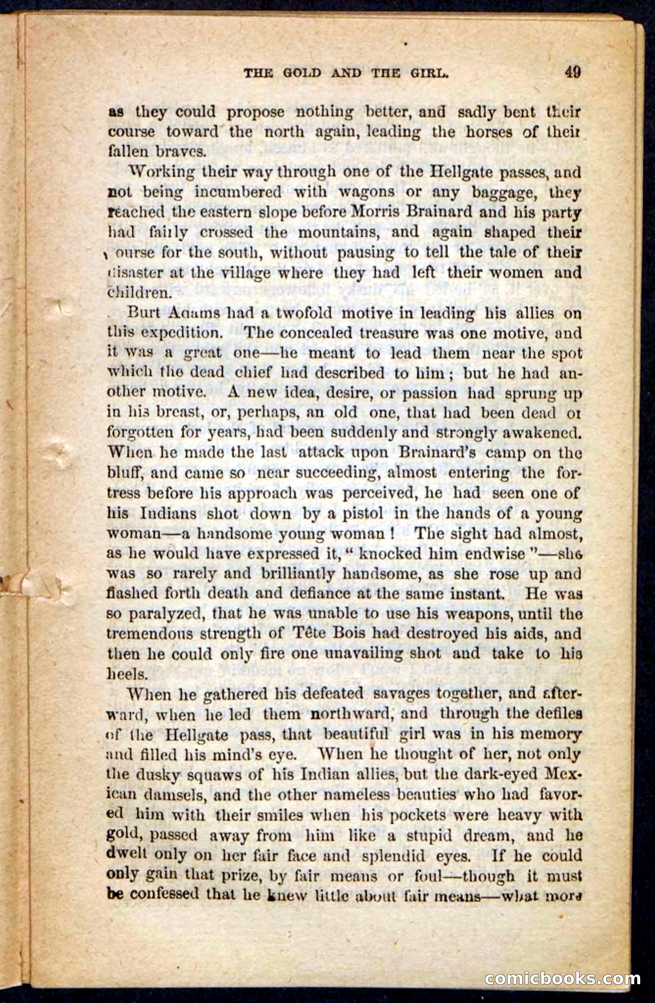 The Lost Cache, Beadle's Pocket Novels No. 133 — page 45 of 100