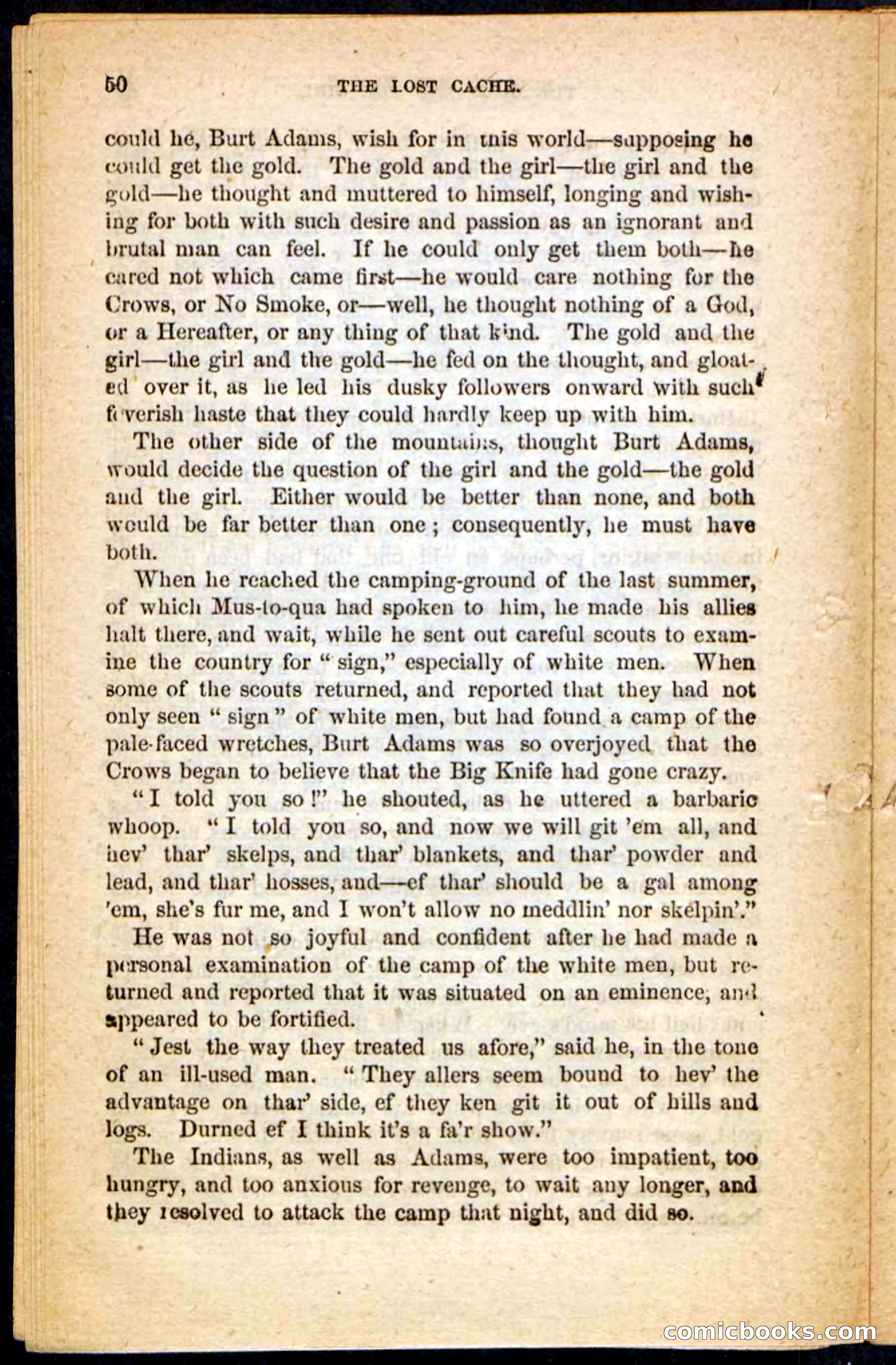 The Lost Cache, Beadle's Pocket Novels No. 133 — page 46 of 100