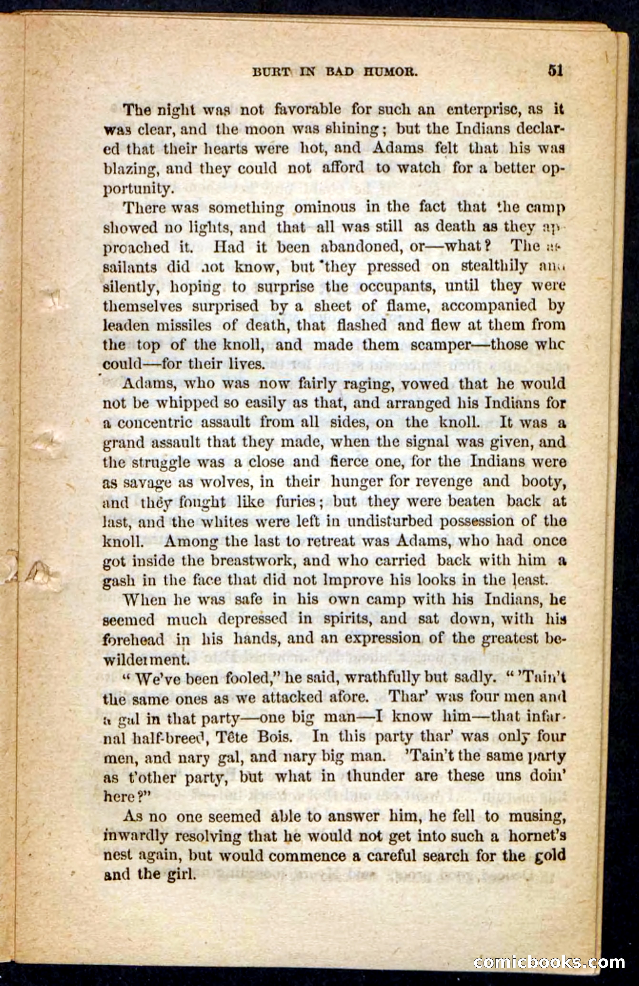 The Lost Cache, Beadle's Pocket Novels No. 133 — page 47 of 100