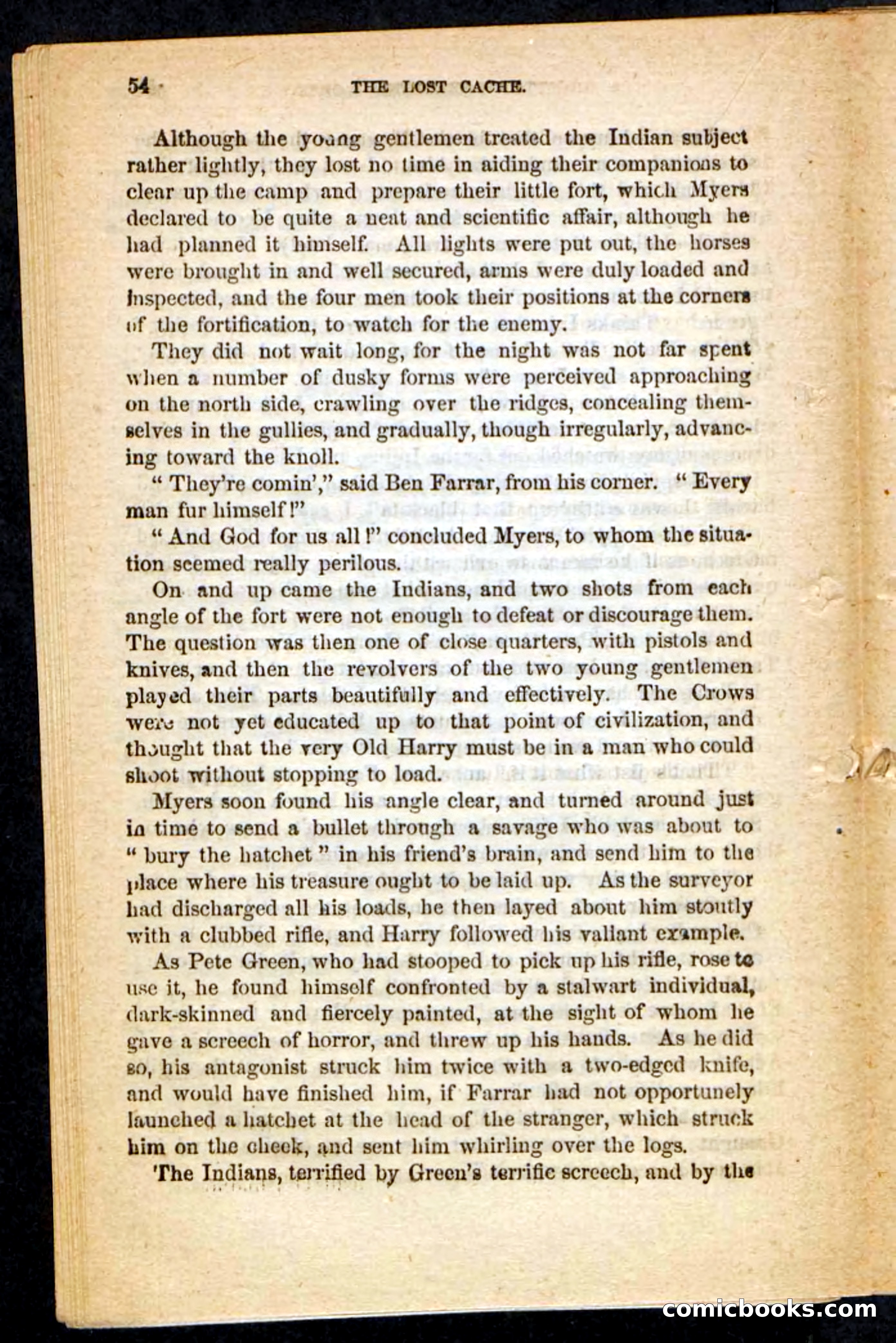 The Lost Cache, Beadle's Pocket Novels No. 133 — page 50 of 100