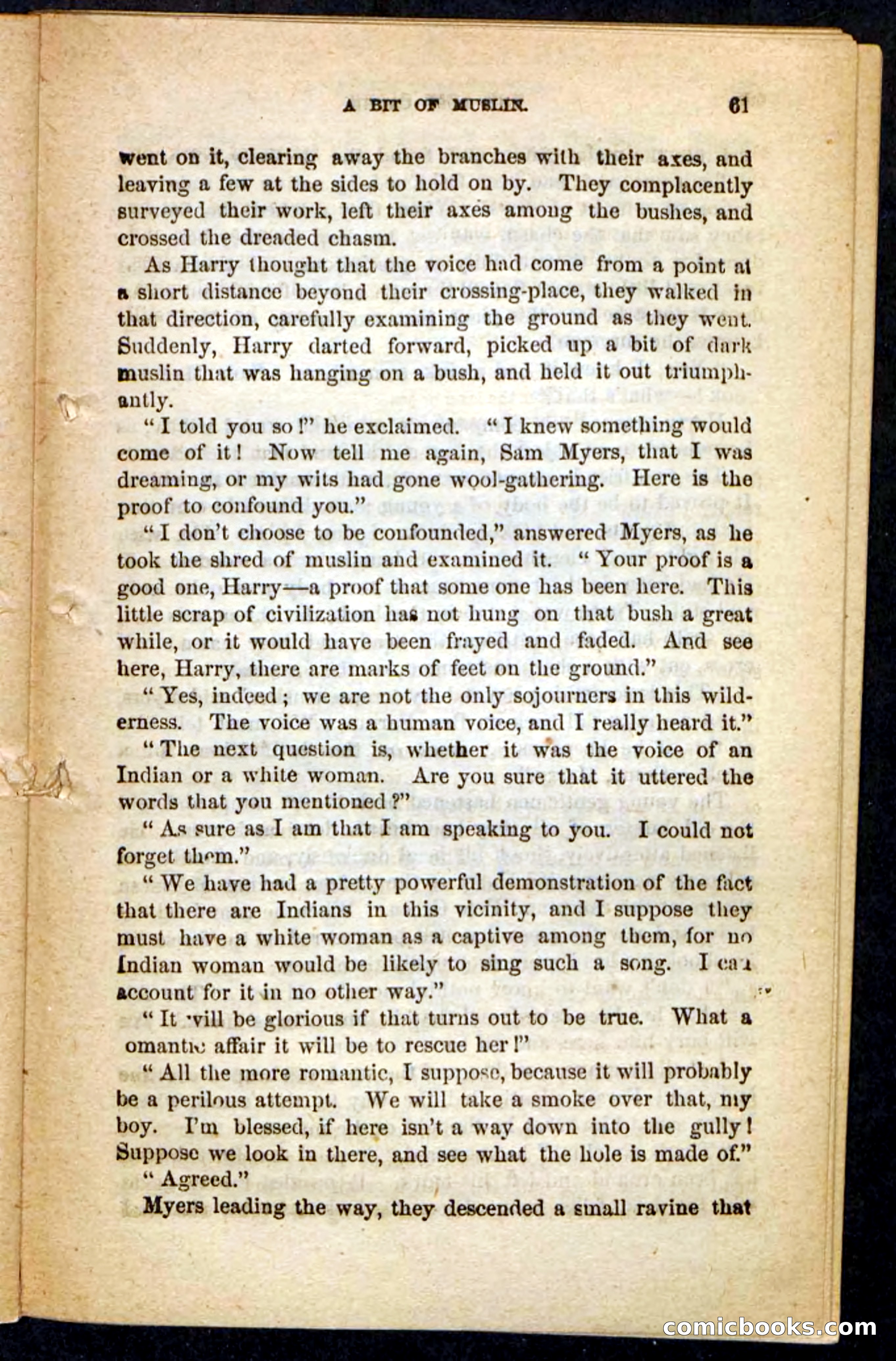 The Lost Cache, Beadle's Pocket Novels No. 133 — page 57 of 100