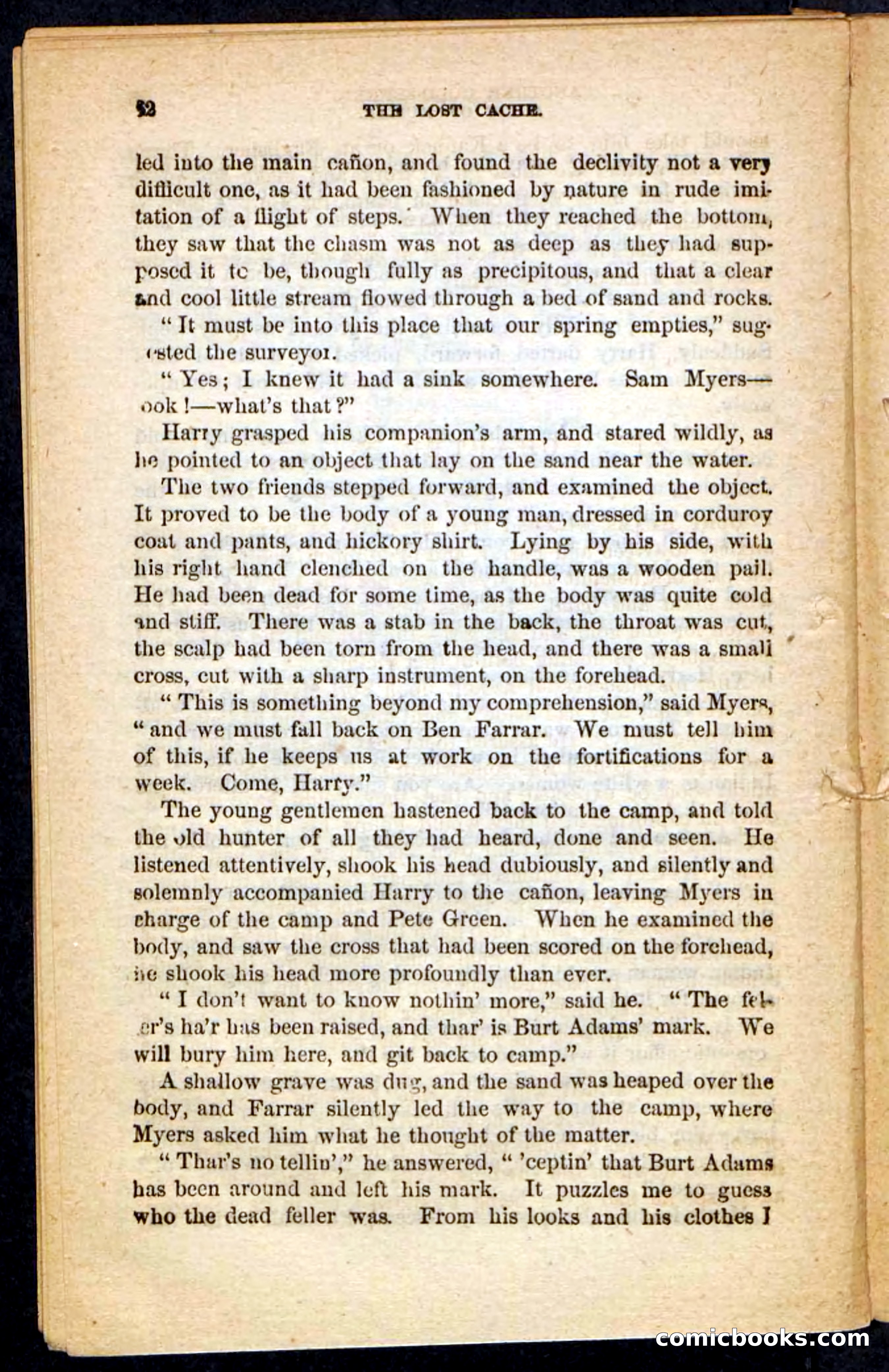 The Lost Cache, Beadle's Pocket Novels No. 133 — page 58 of 100