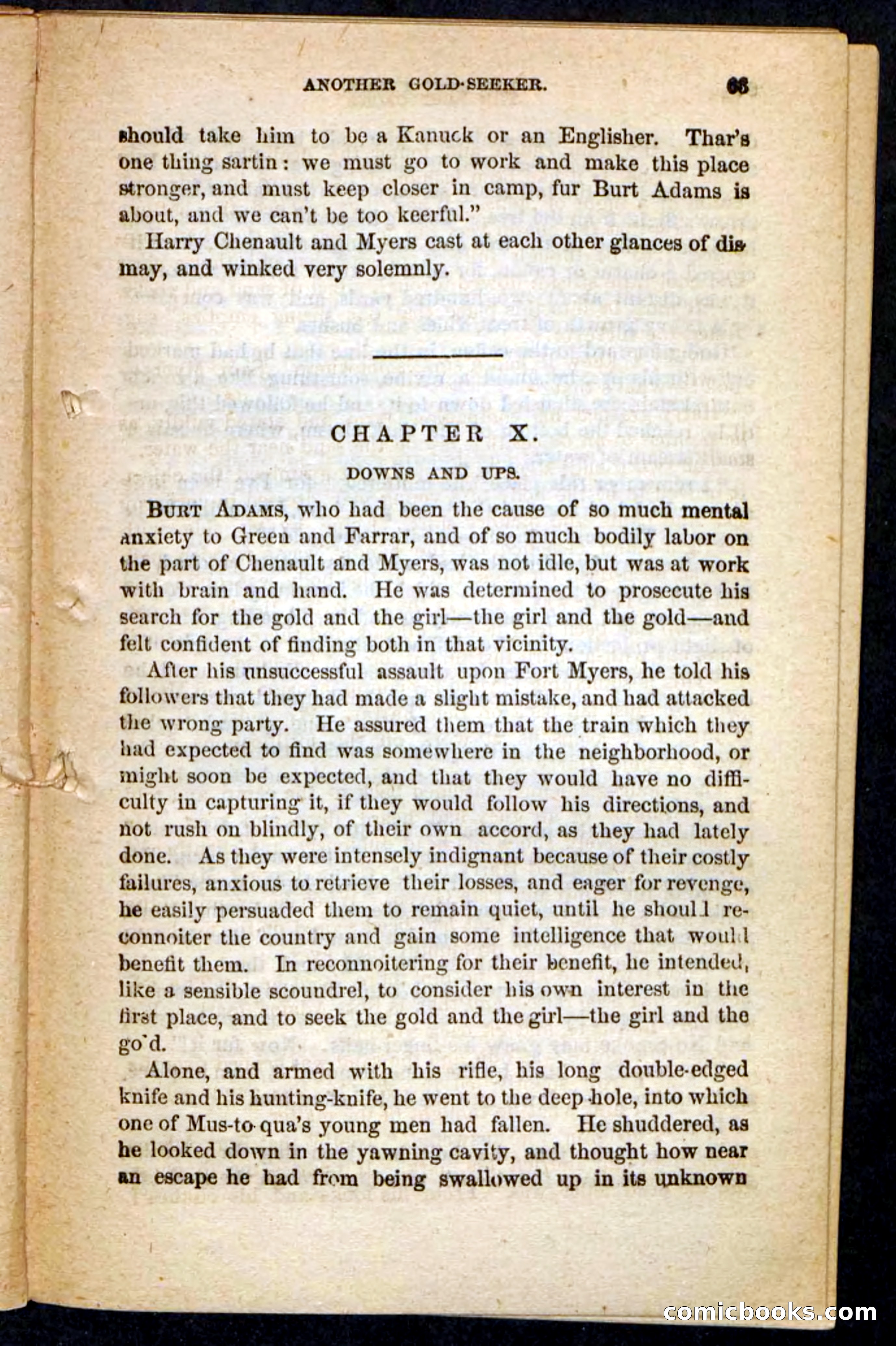 The Lost Cache, Beadle's Pocket Novels No. 133 — page 59 of 100