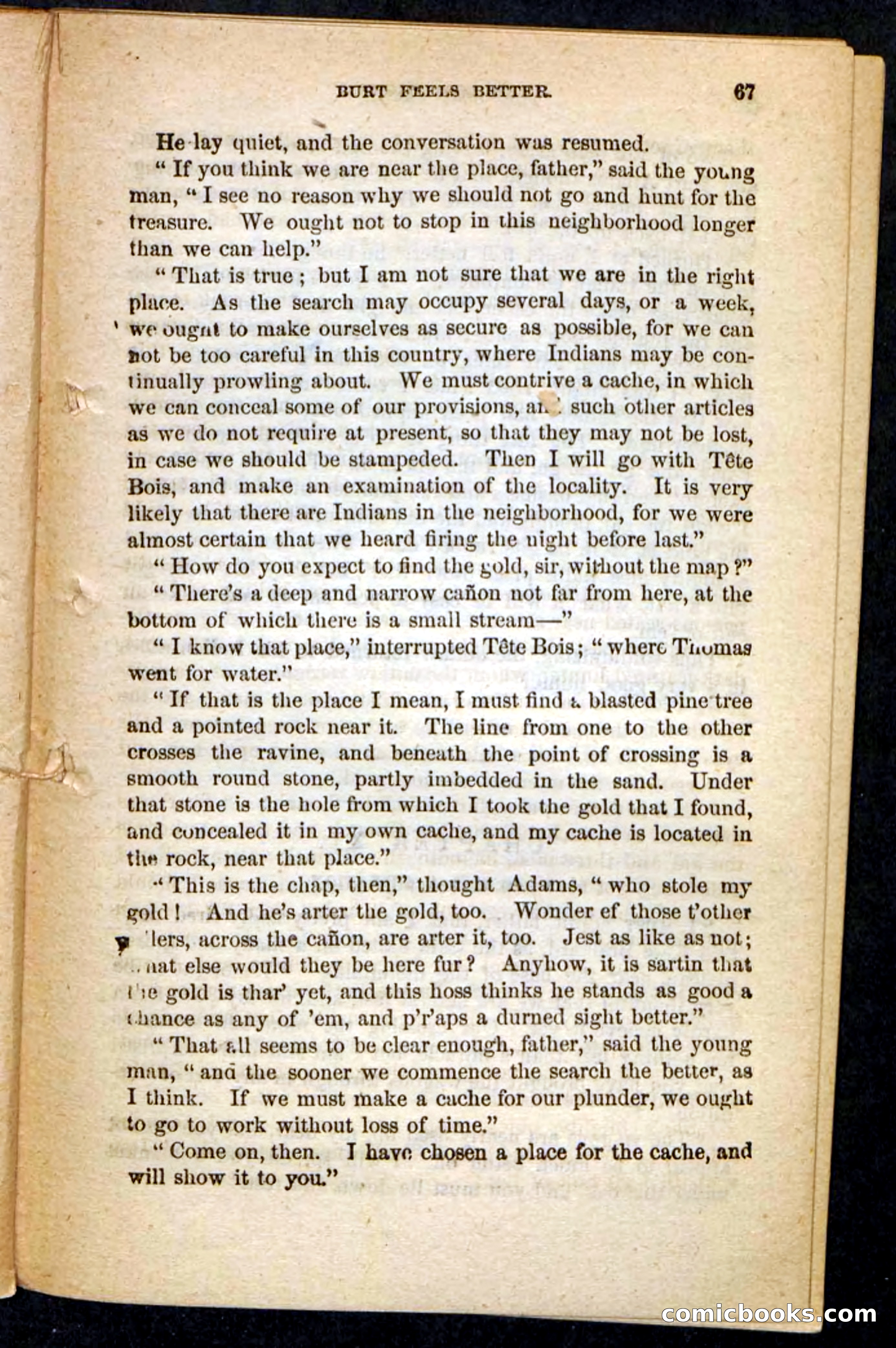 The Lost Cache, Beadle's Pocket Novels No. 133 — page 63 of 100