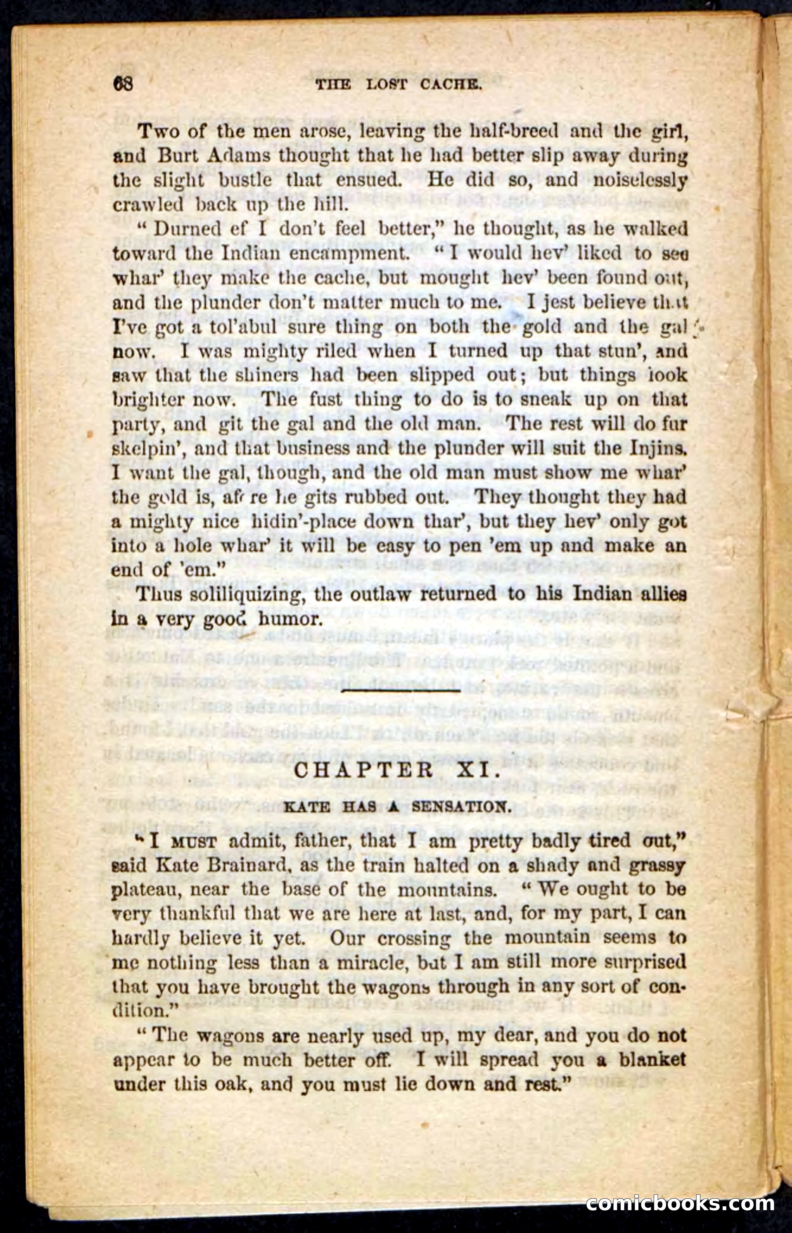 The Lost Cache, Beadle's Pocket Novels No. 133 — page 64 of 100