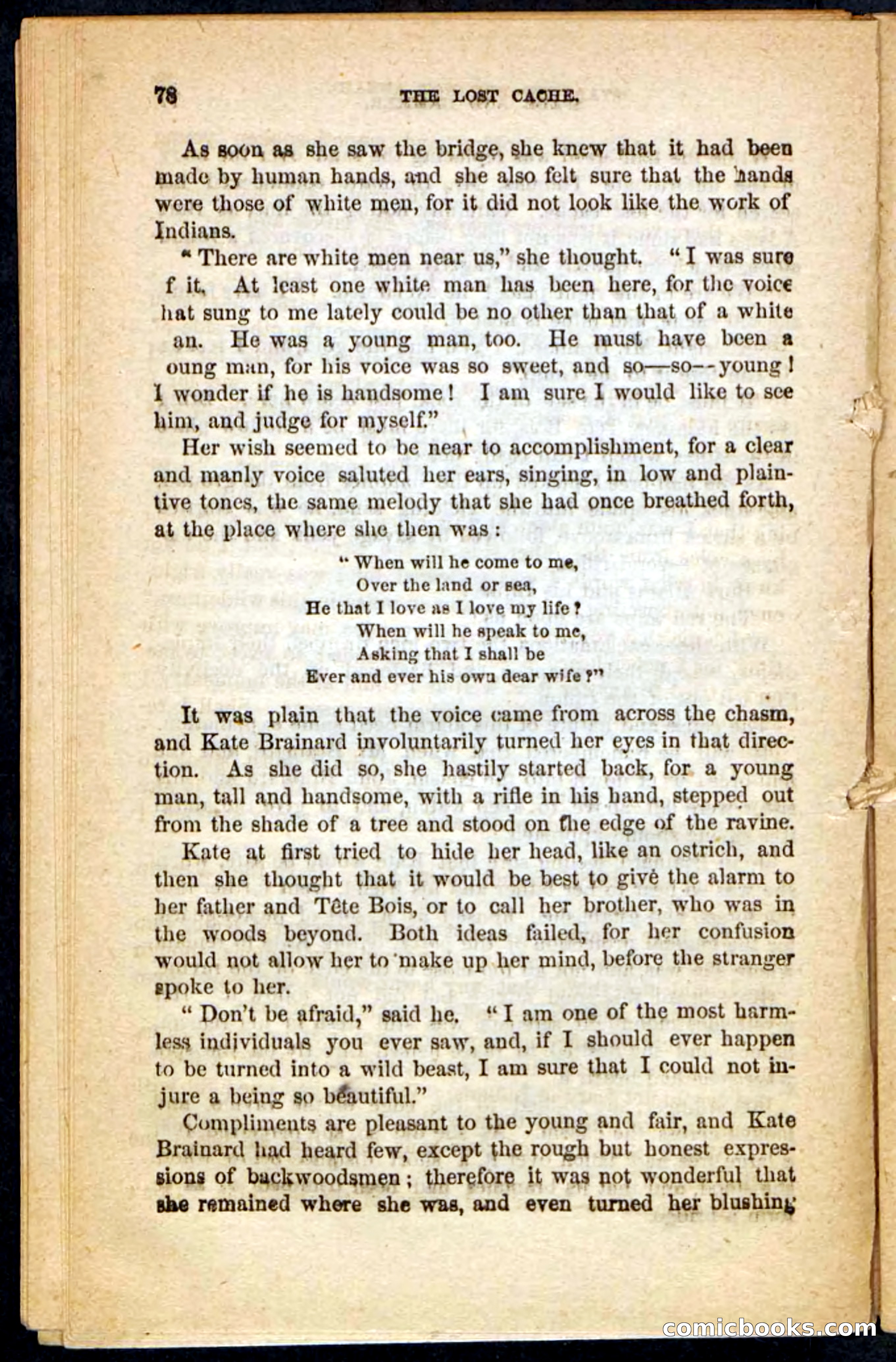 The Lost Cache, Beadle's Pocket Novels No. 133 — page 74 of 100