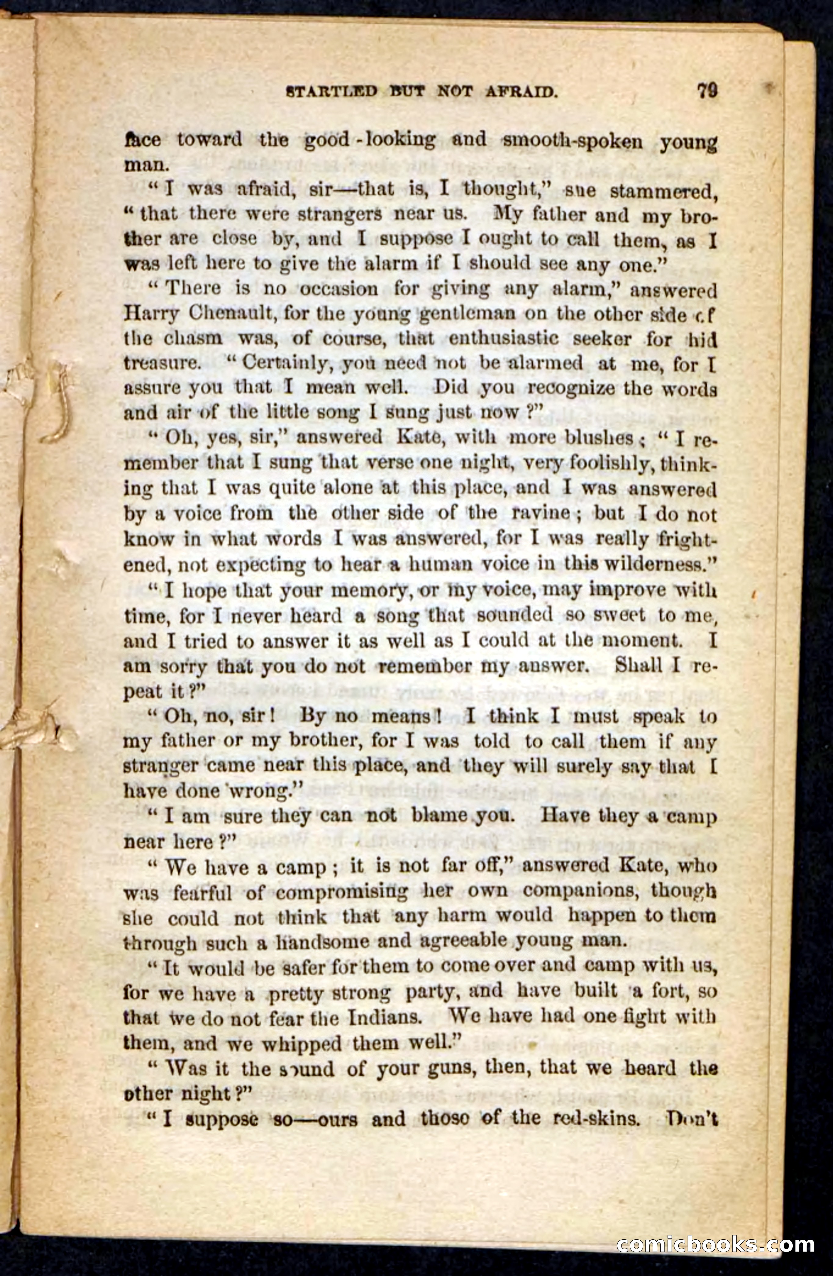 The Lost Cache, Beadle's Pocket Novels No. 133 — page 75 of 100
