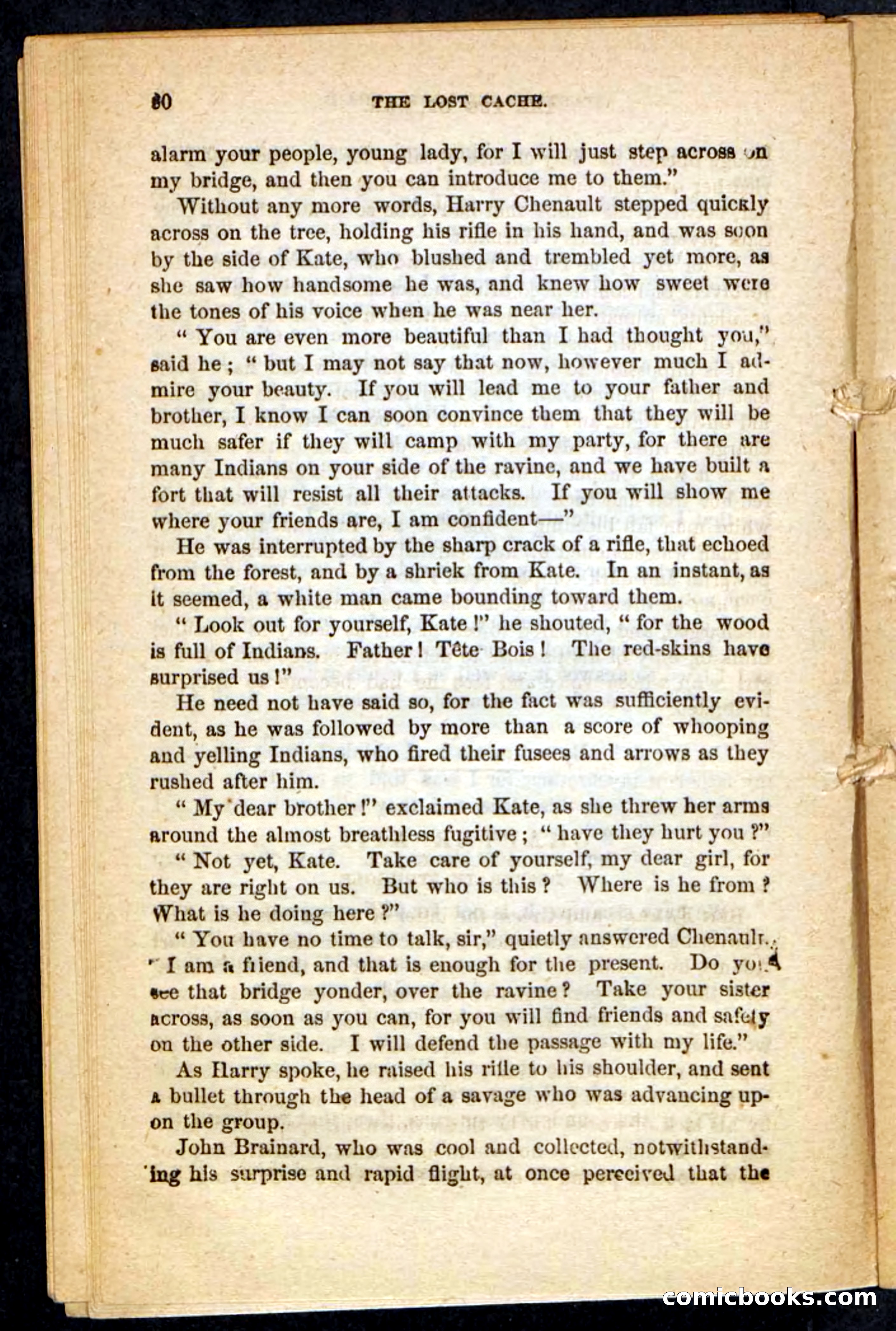 The Lost Cache, Beadle's Pocket Novels No. 133 — page 76 of 100