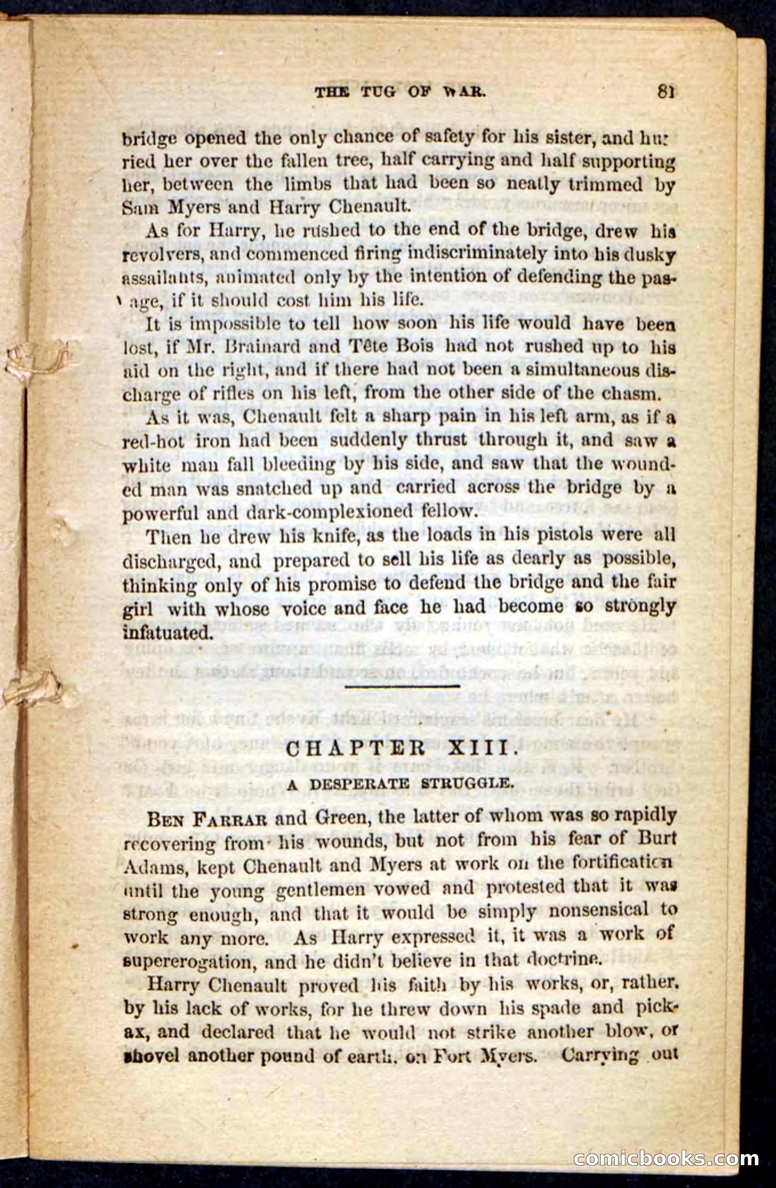 The Lost Cache, Beadle's Pocket Novels No. 133 — page 77 of 100
