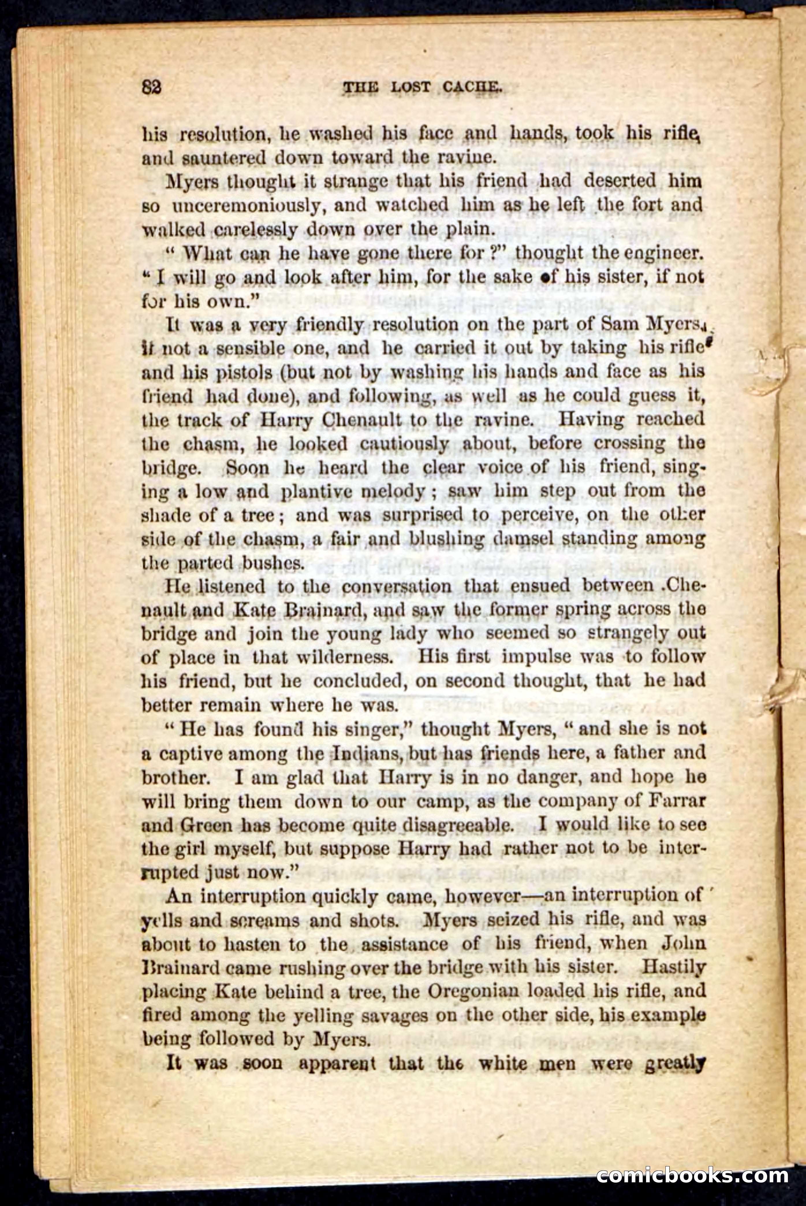 The Lost Cache, Beadle's Pocket Novels No. 133 — page 78 of 100