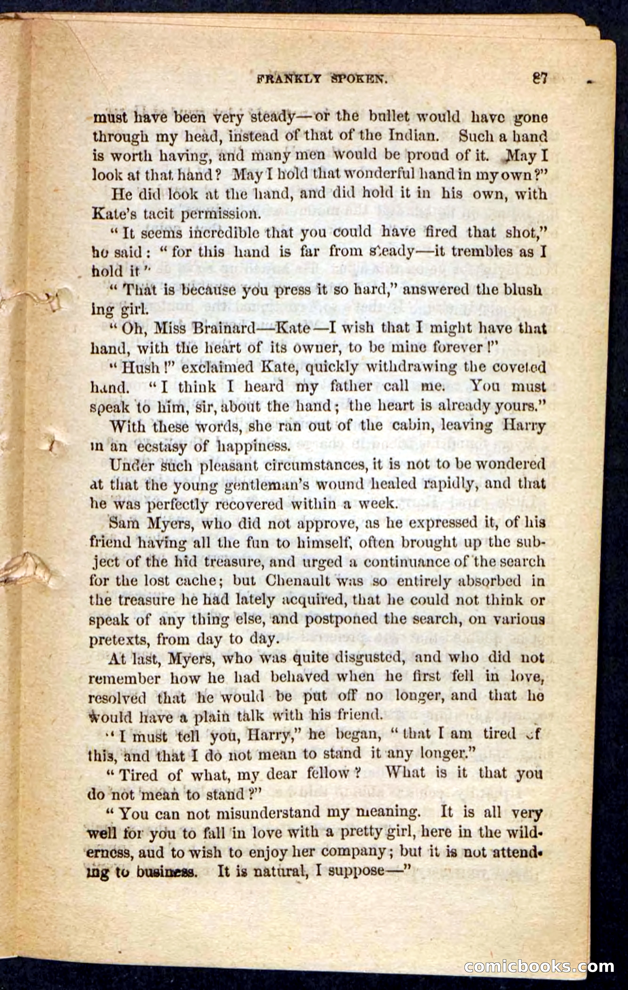 The Lost Cache, Beadle's Pocket Novels No. 133 — page 83 of 100