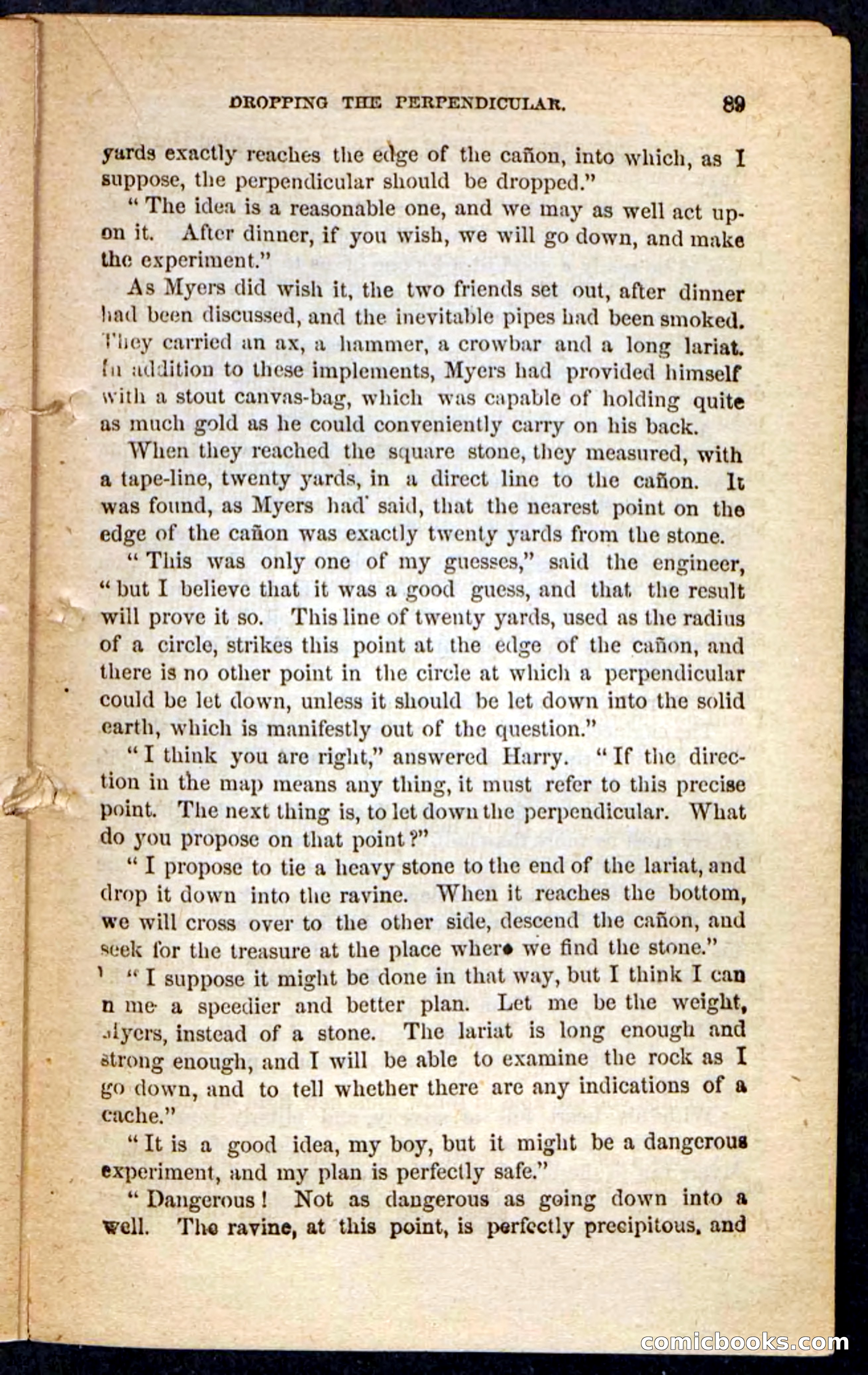 The Lost Cache, Beadle's Pocket Novels No. 133 — page 85 of 100