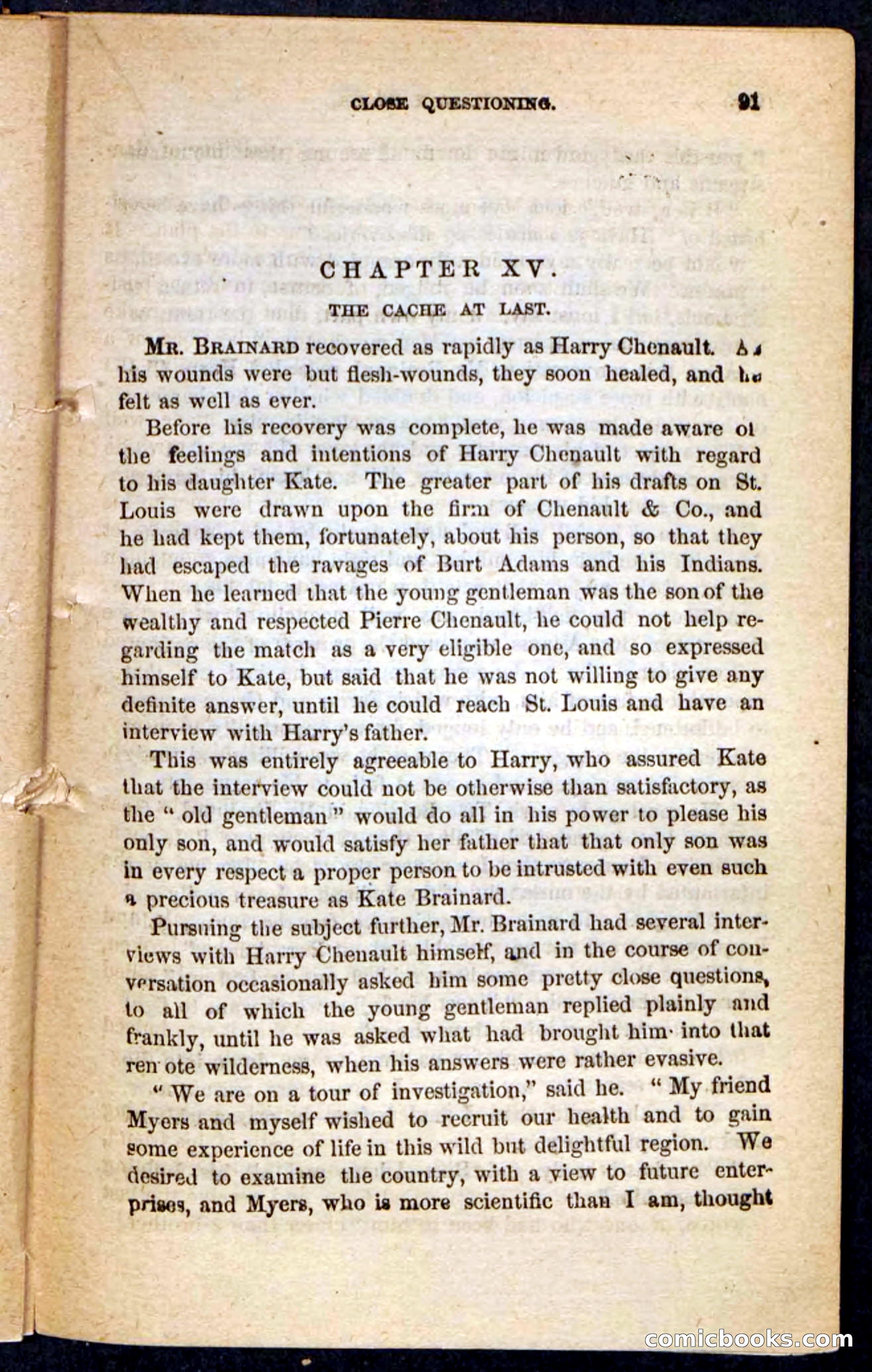 The Lost Cache, Beadle's Pocket Novels No. 133 — page 87 of 100