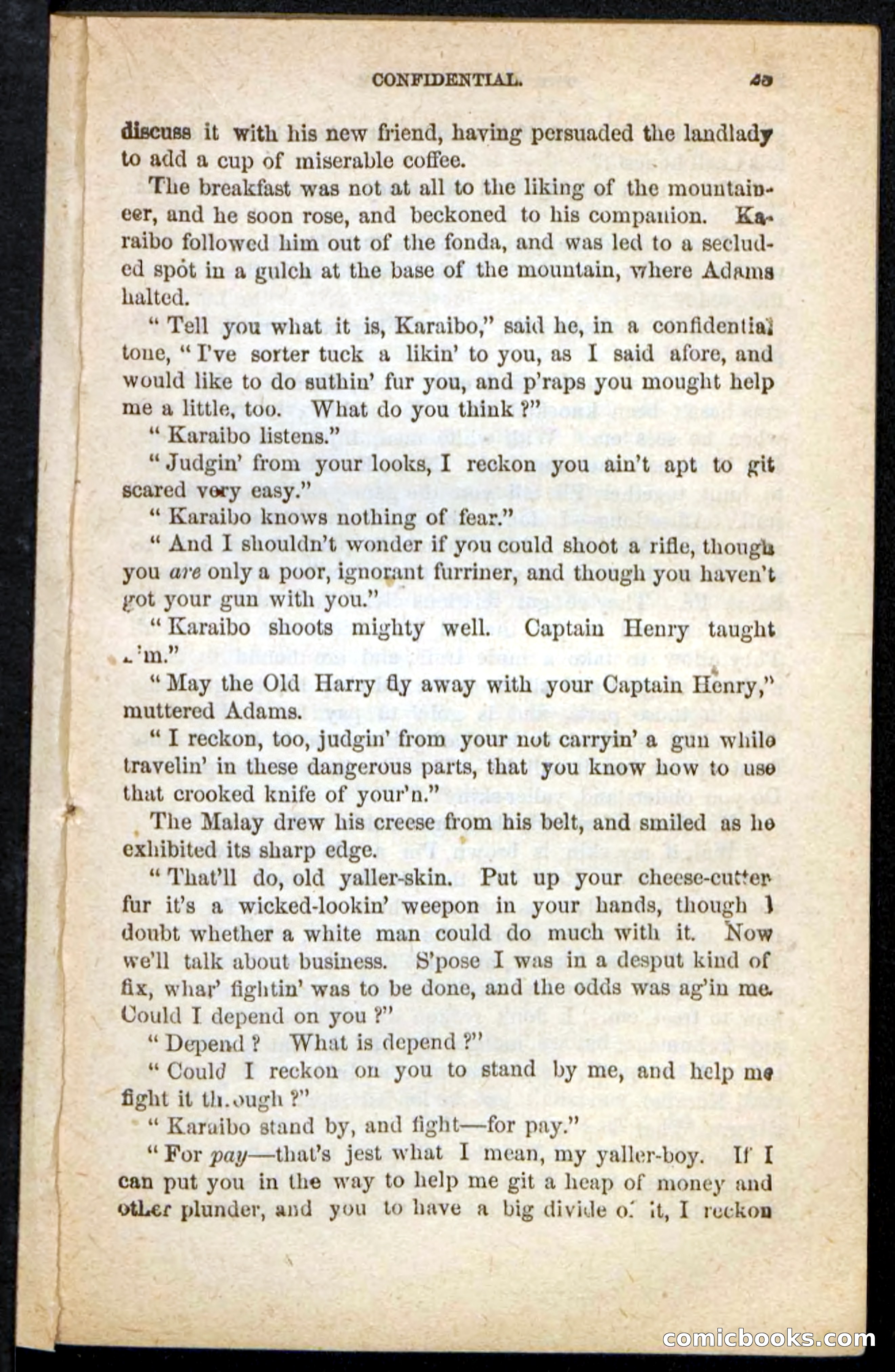 Beadle's Pocket Novels No. 135: Karaibo — page 19 of 100