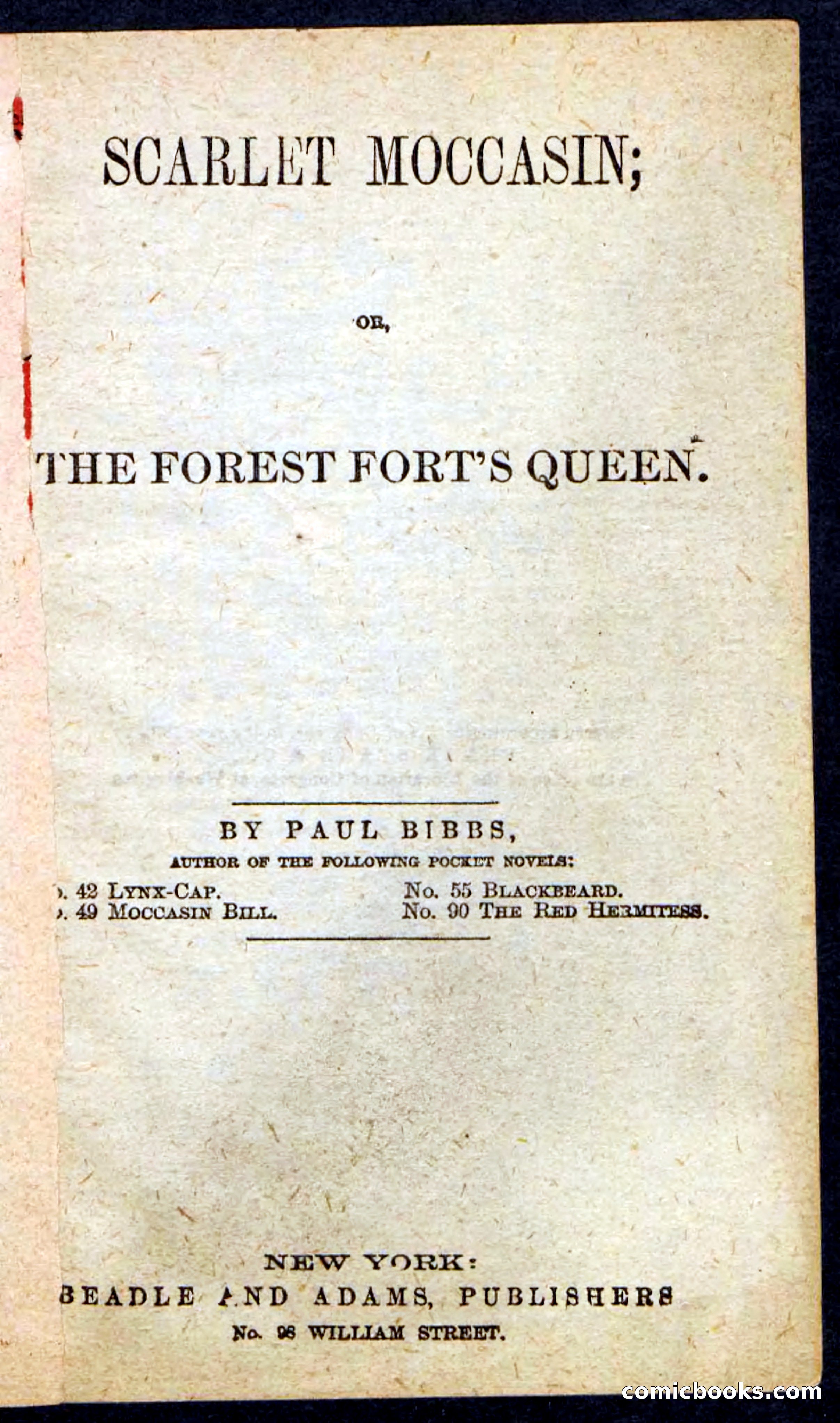 Beadle's Pocket Novels No. 136: Scarlet Moccasin — page 3 of 100
