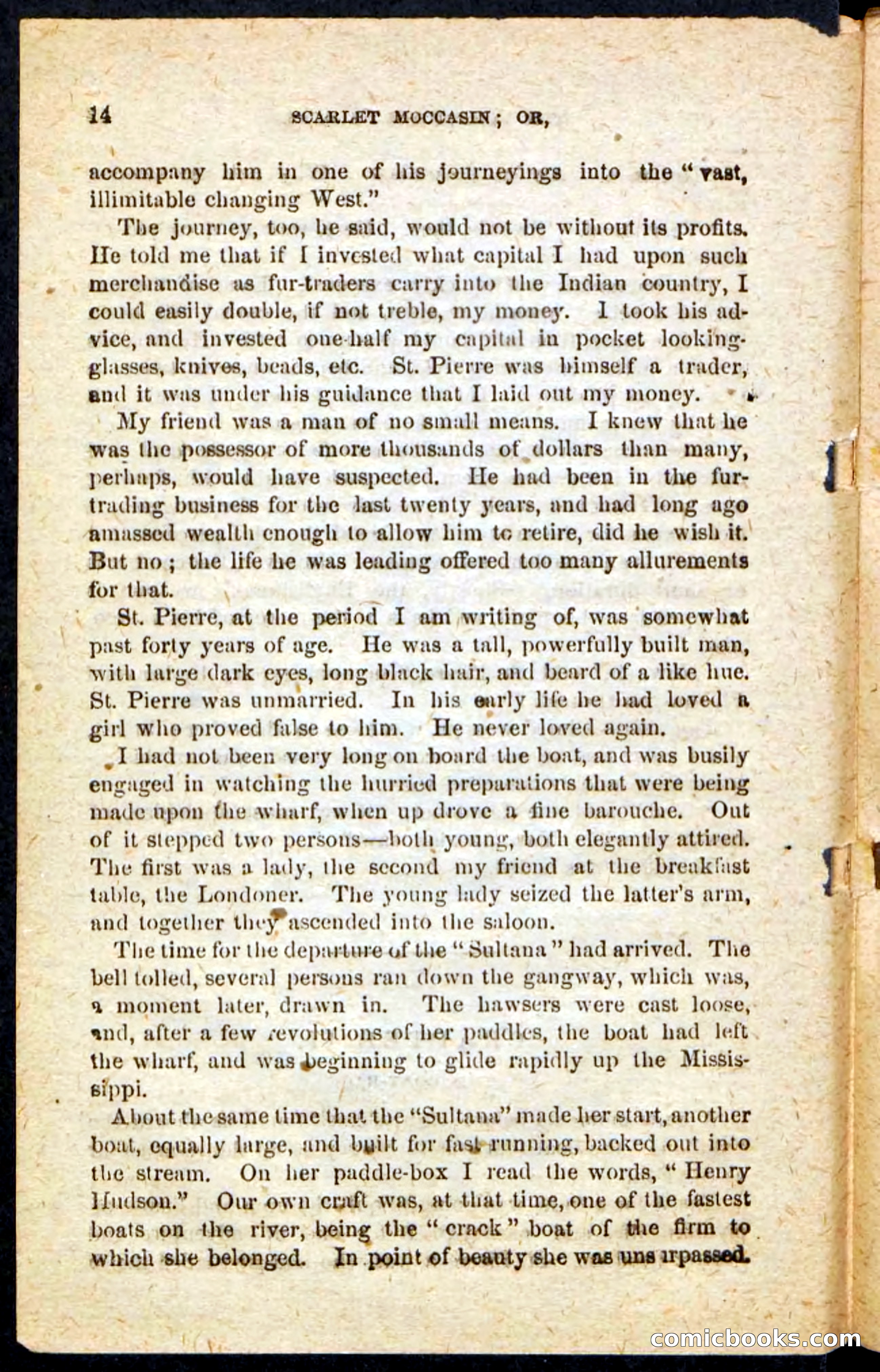 Beadle's Pocket Novels No. 136: Scarlet Moccasin — page 10 of 100