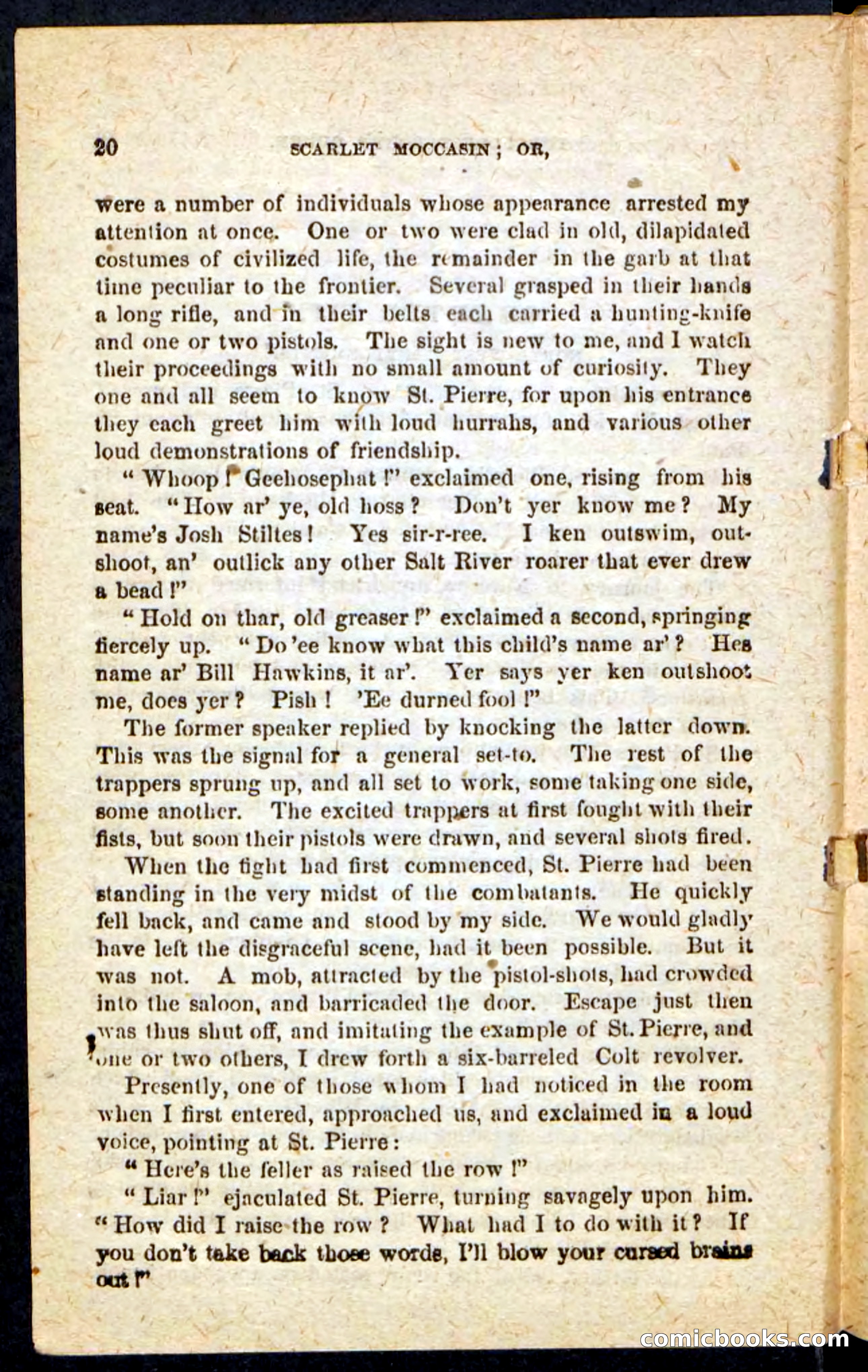 Beadle's Pocket Novels No. 136: Scarlet Moccasin — page 16 of 100