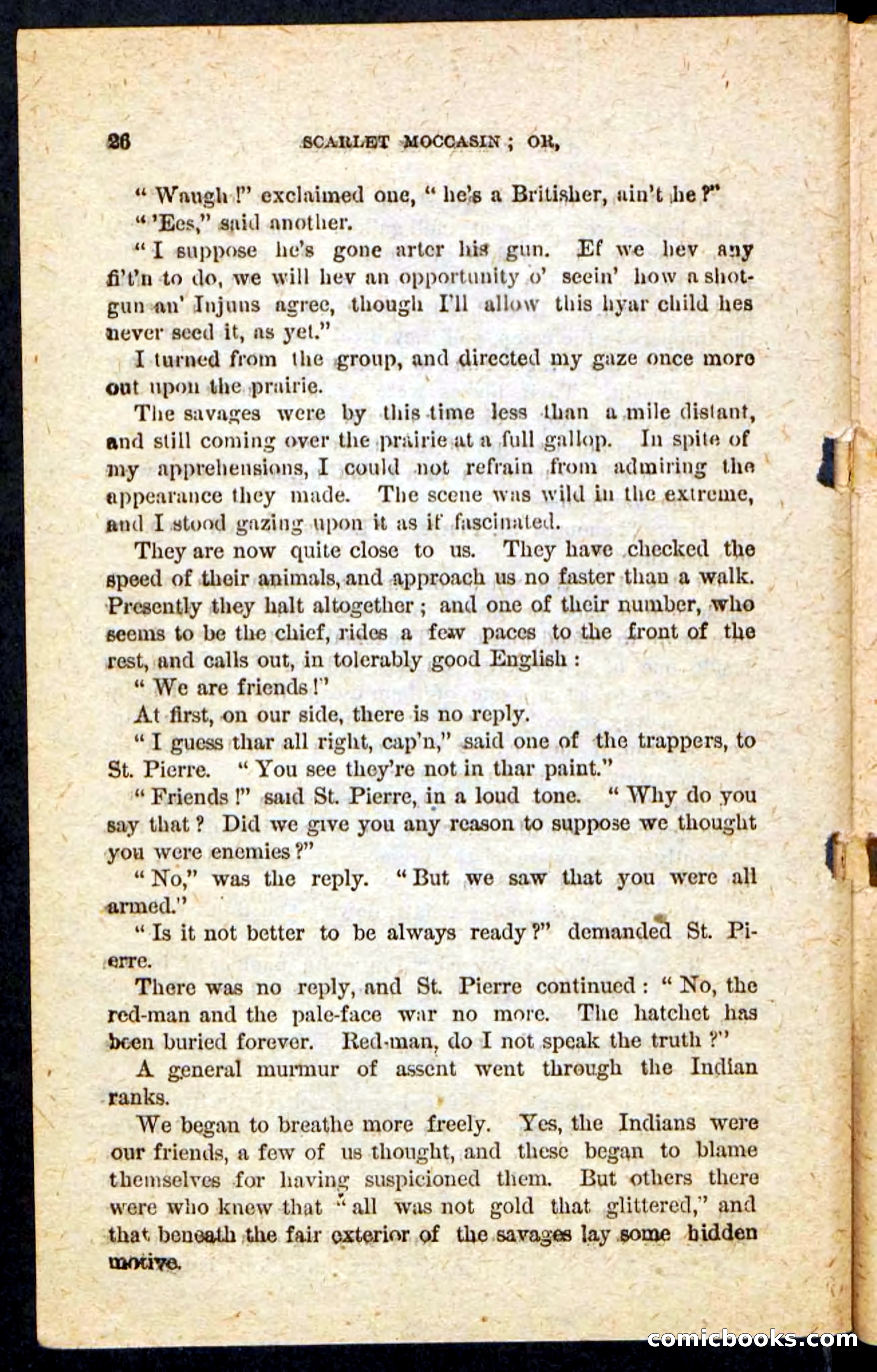 Beadle's Pocket Novels No. 136: Scarlet Moccasin — page 22 of 100