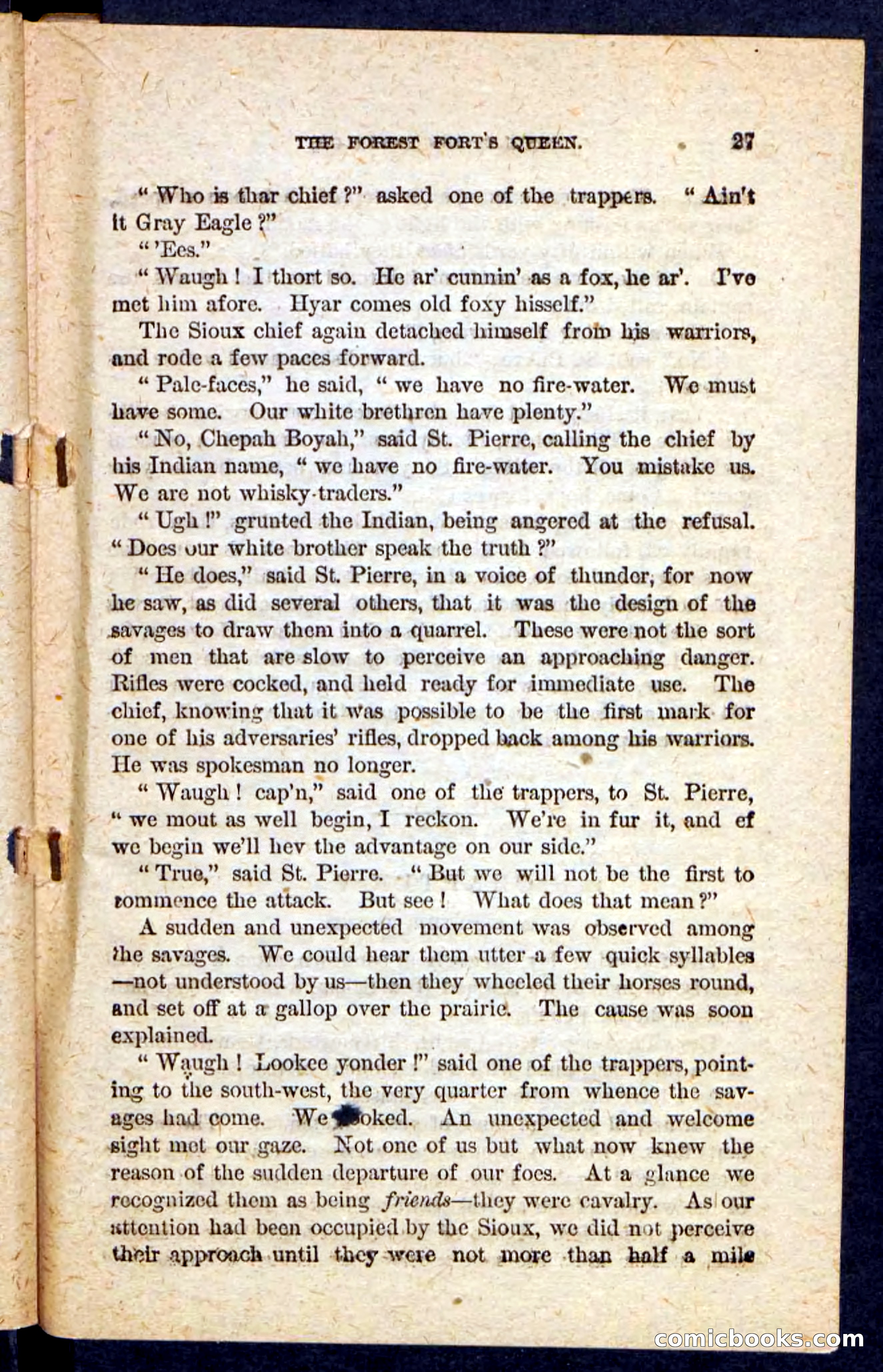 Beadle's Pocket Novels No. 136: Scarlet Moccasin — page 23 of 100