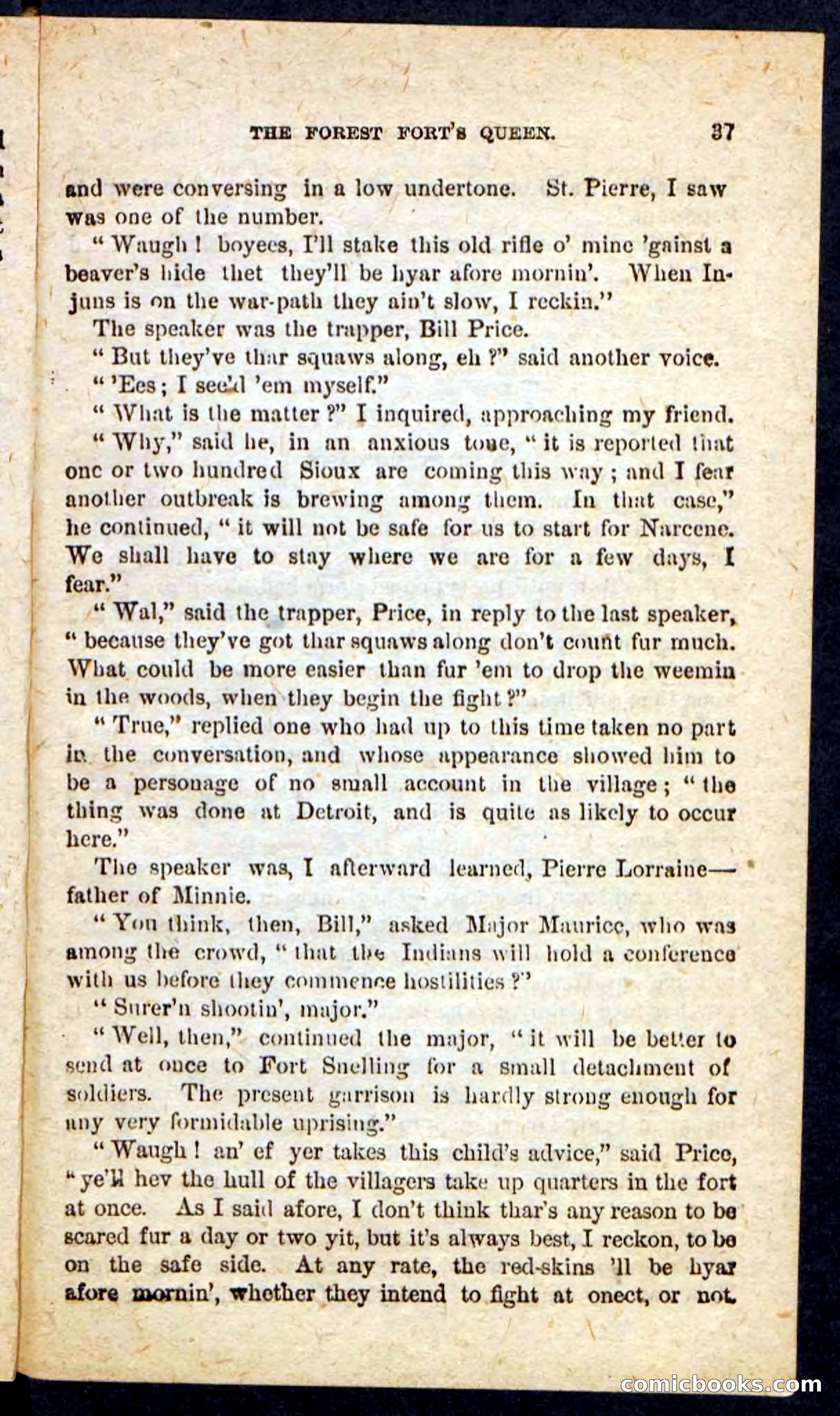 Beadle's Pocket Novels No. 136: Scarlet Moccasin — page 33 of 100