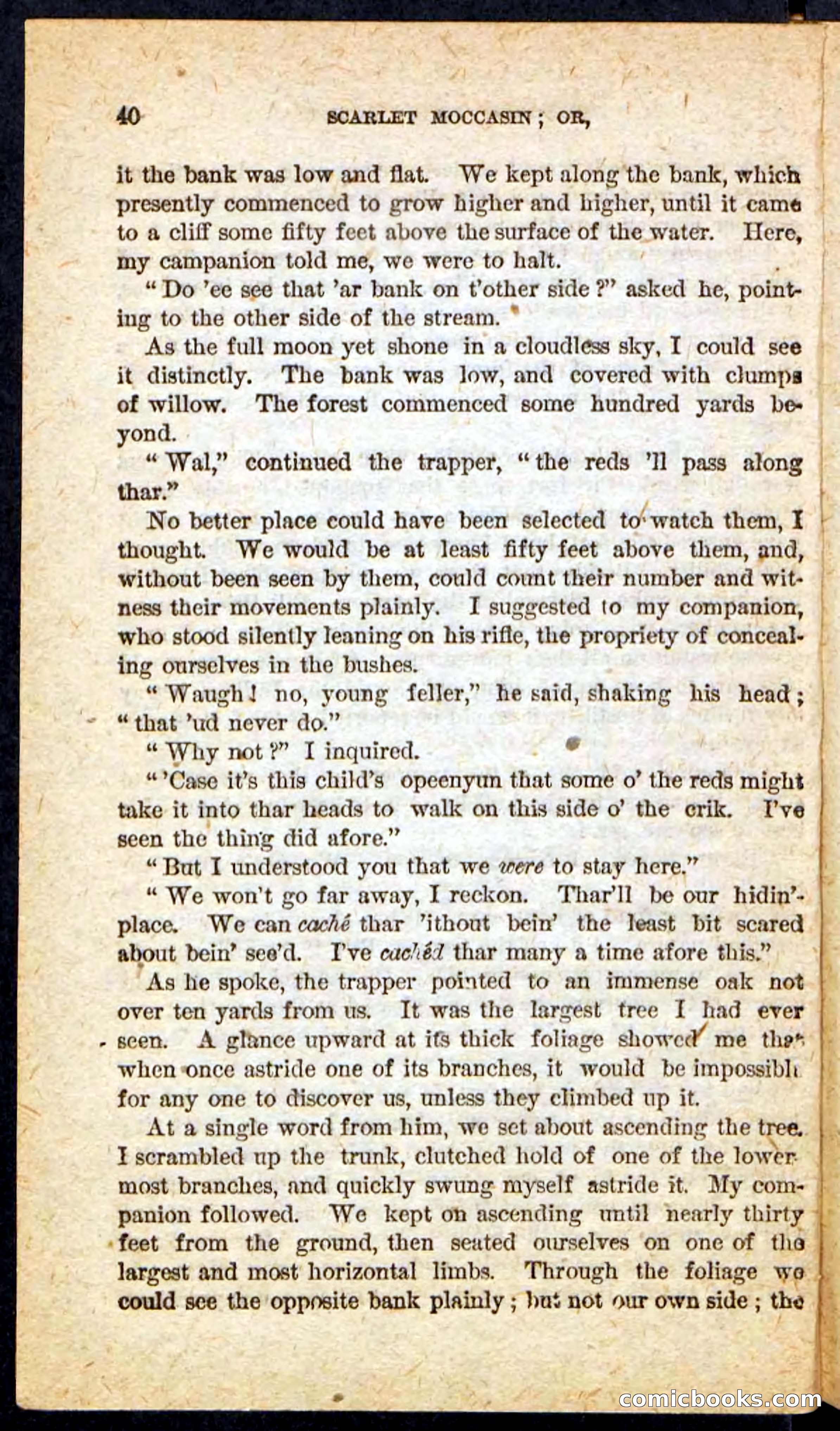Beadle's Pocket Novels No. 136: Scarlet Moccasin — page 36 of 100