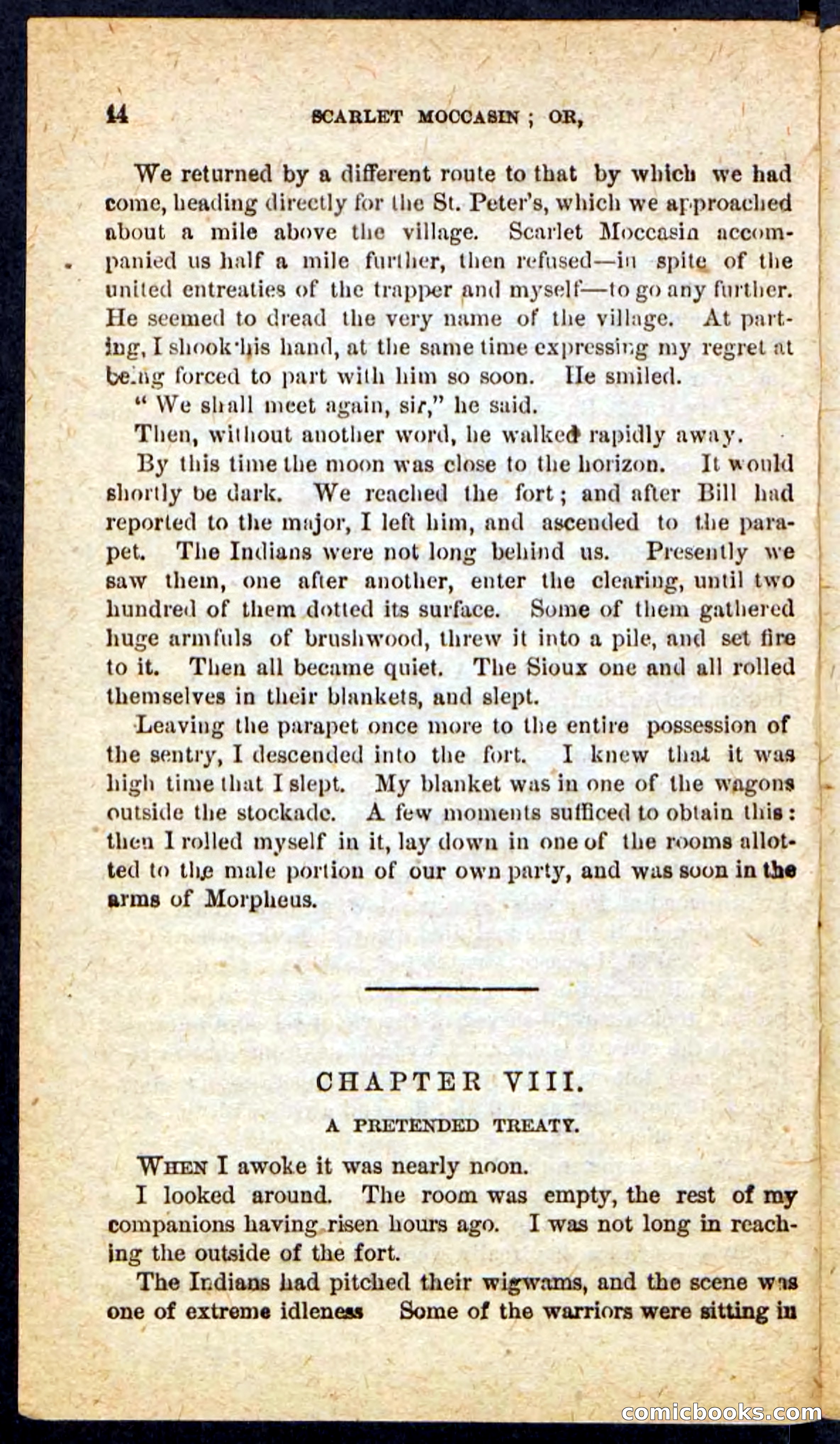 Beadle's Pocket Novels No. 136: Scarlet Moccasin — page 40 of 100