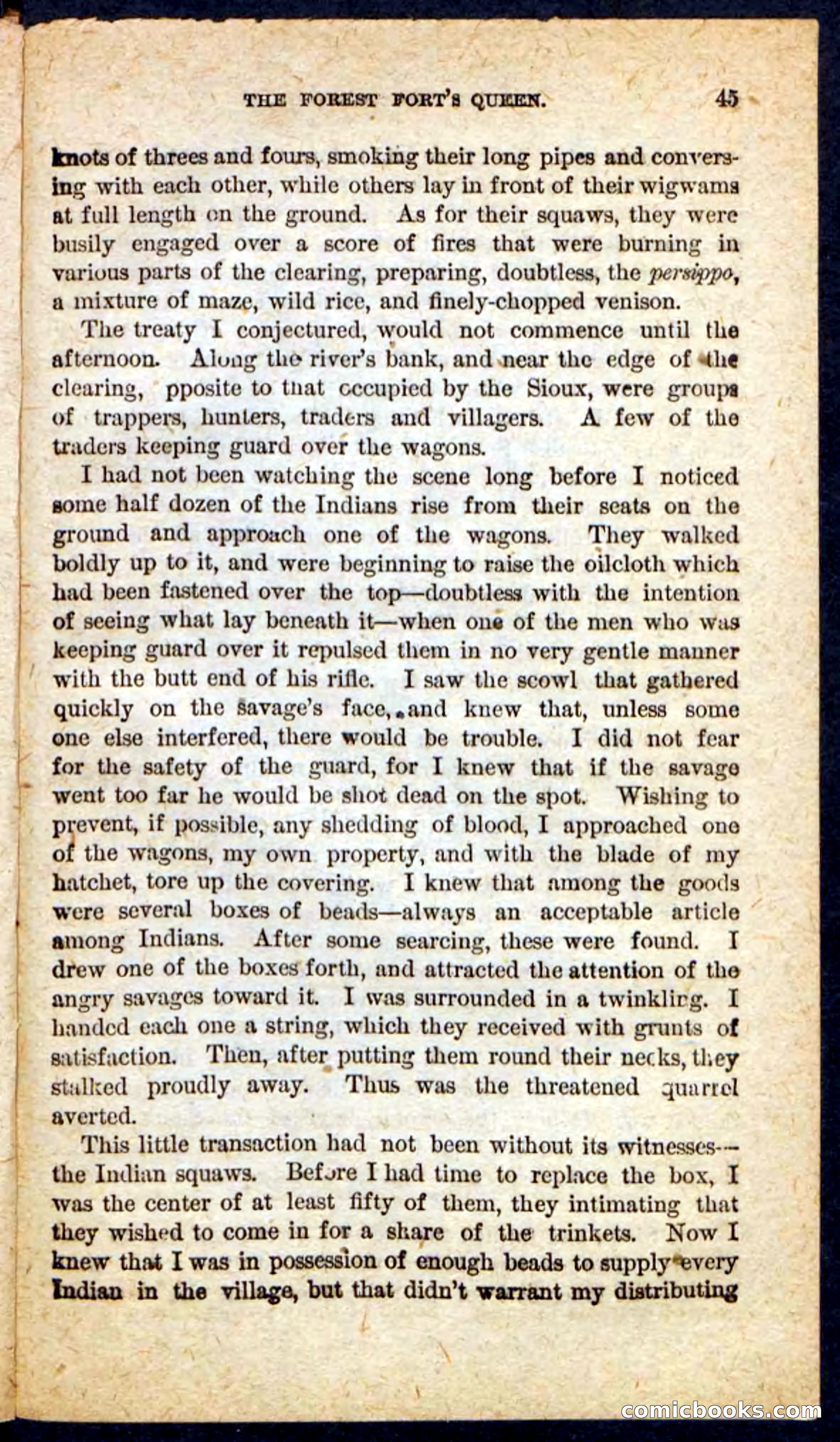 Beadle's Pocket Novels No. 136: Scarlet Moccasin — page 41 of 100