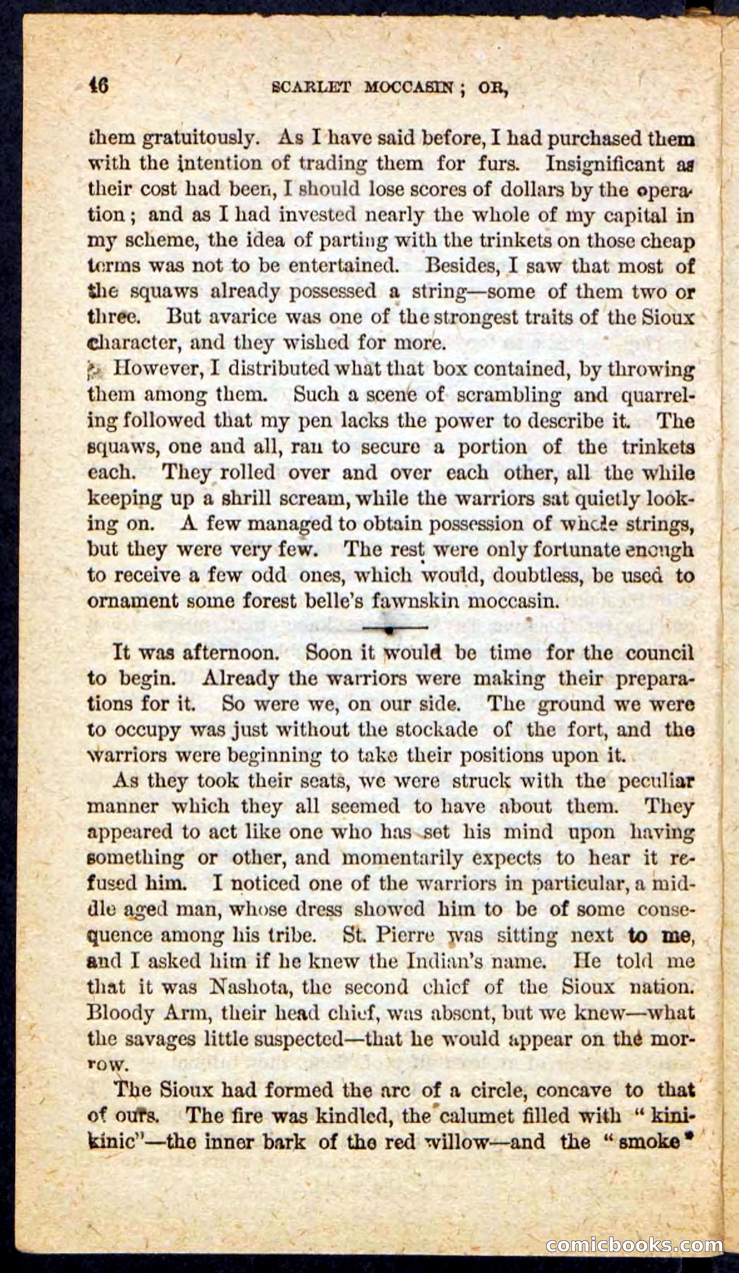 Beadle's Pocket Novels No. 136: Scarlet Moccasin — page 42 of 100