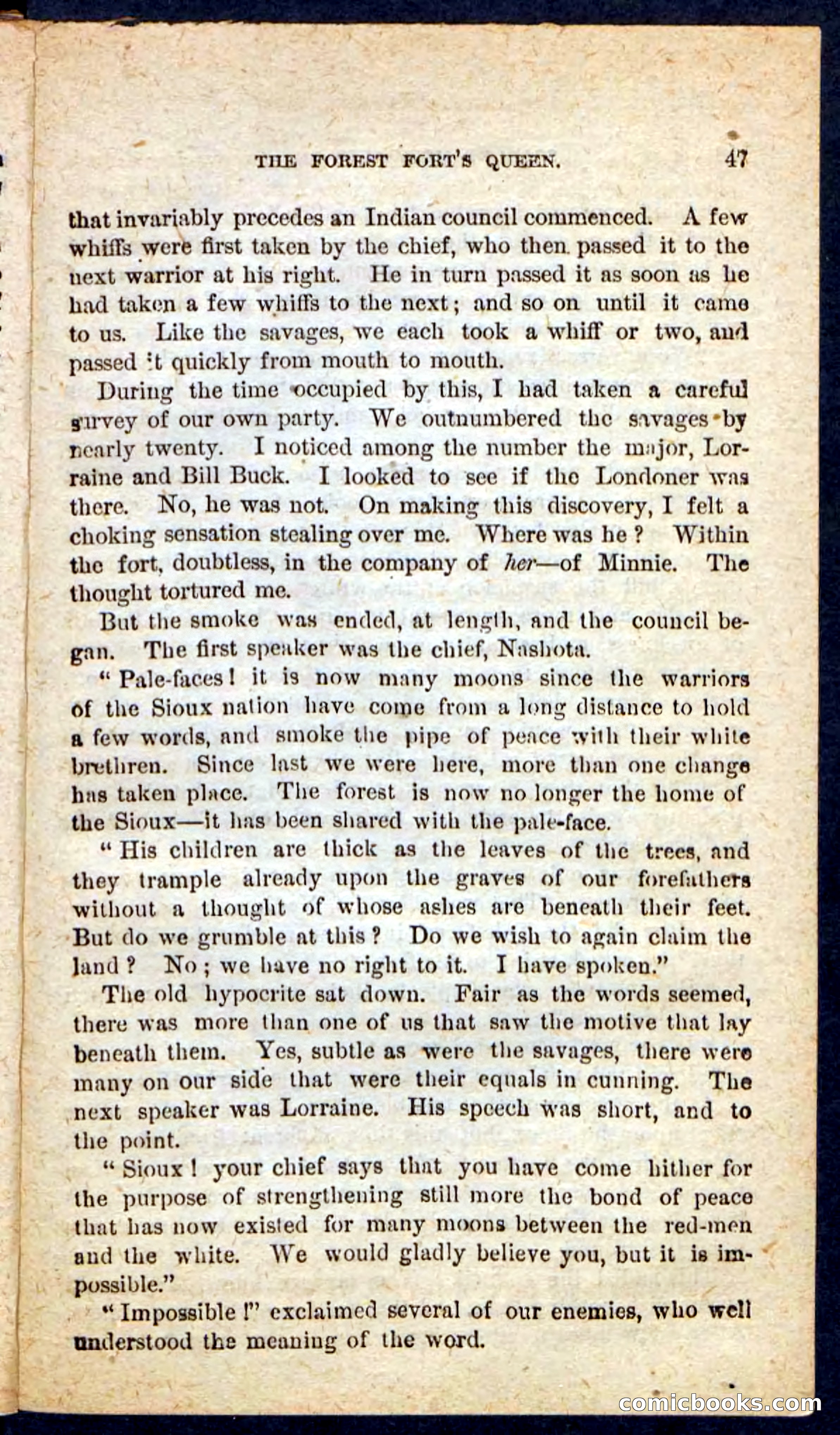 Beadle's Pocket Novels No. 136: Scarlet Moccasin — page 43 of 100