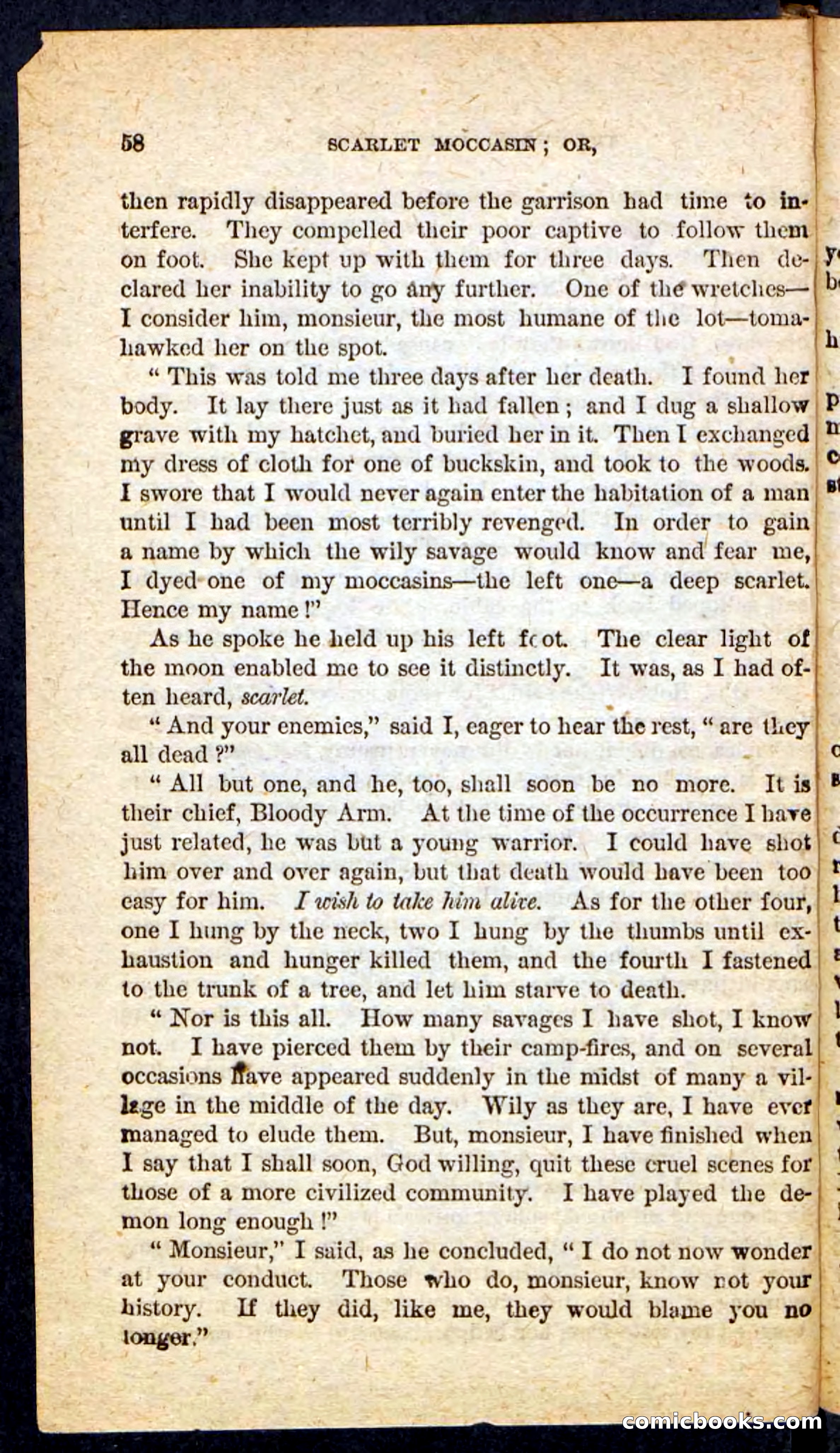 Beadle's Pocket Novels No. 136: Scarlet Moccasin — page 54 of 100
