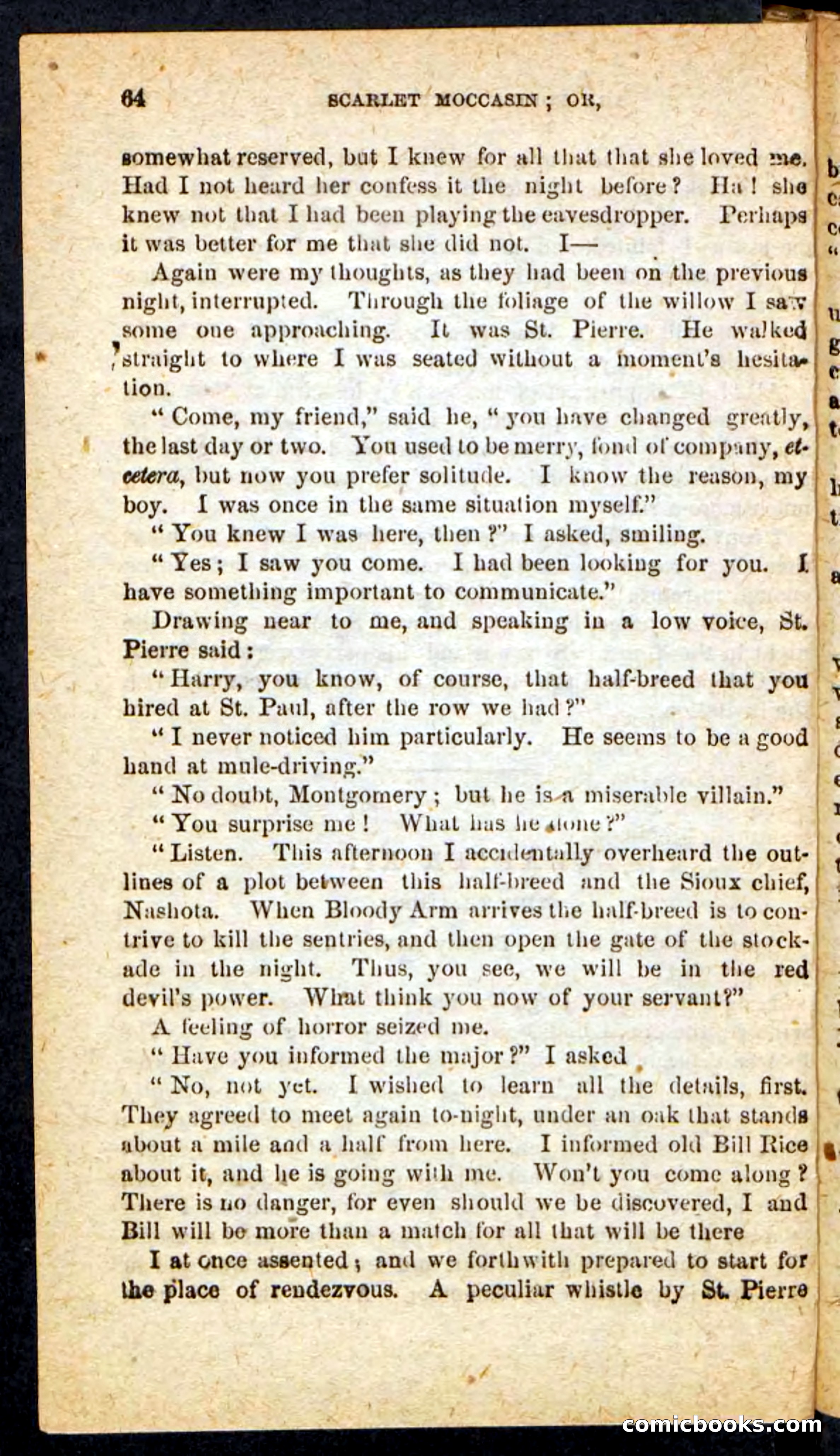 Beadle's Pocket Novels No. 136: Scarlet Moccasin — page 60 of 100