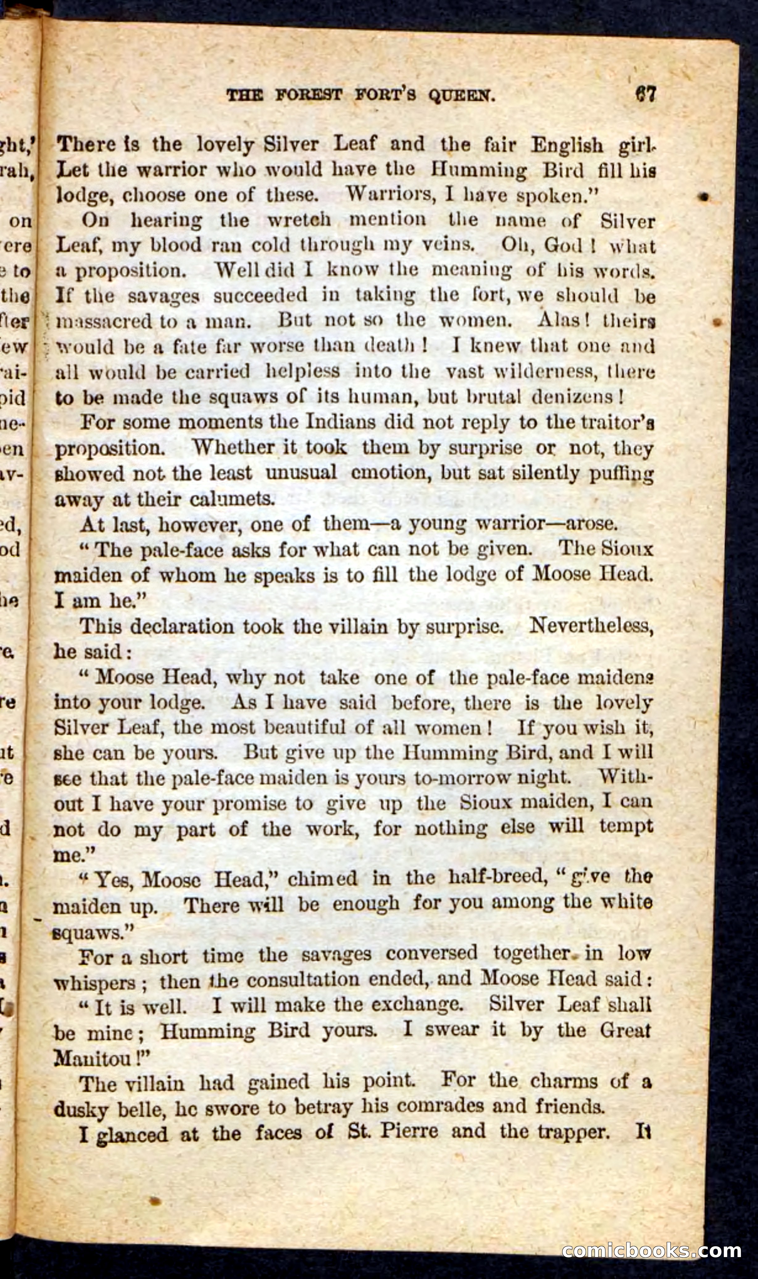 Beadle's Pocket Novels No. 136: Scarlet Moccasin — page 63 of 100