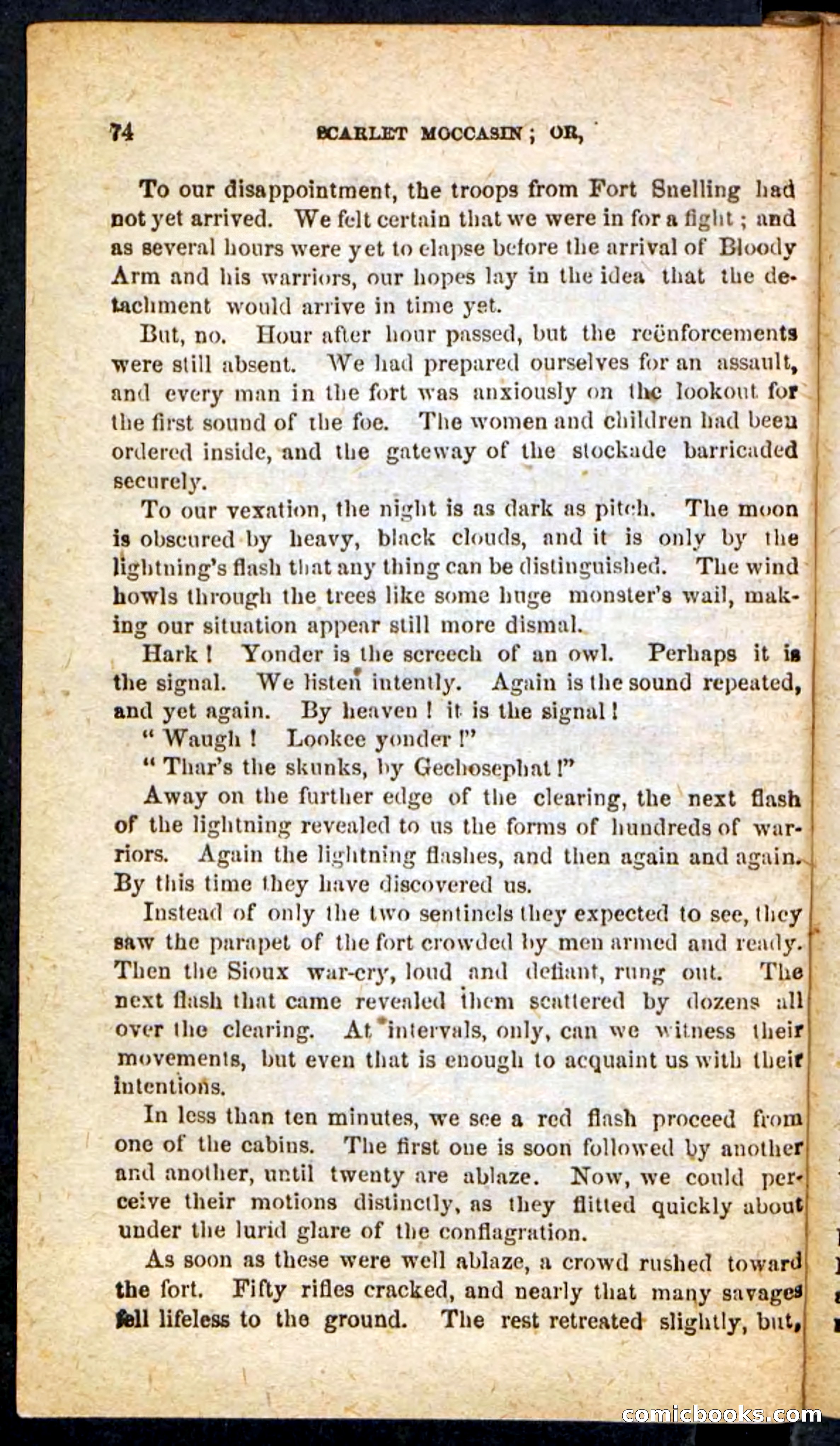 Beadle's Pocket Novels No. 136: Scarlet Moccasin — page 70 of 100
