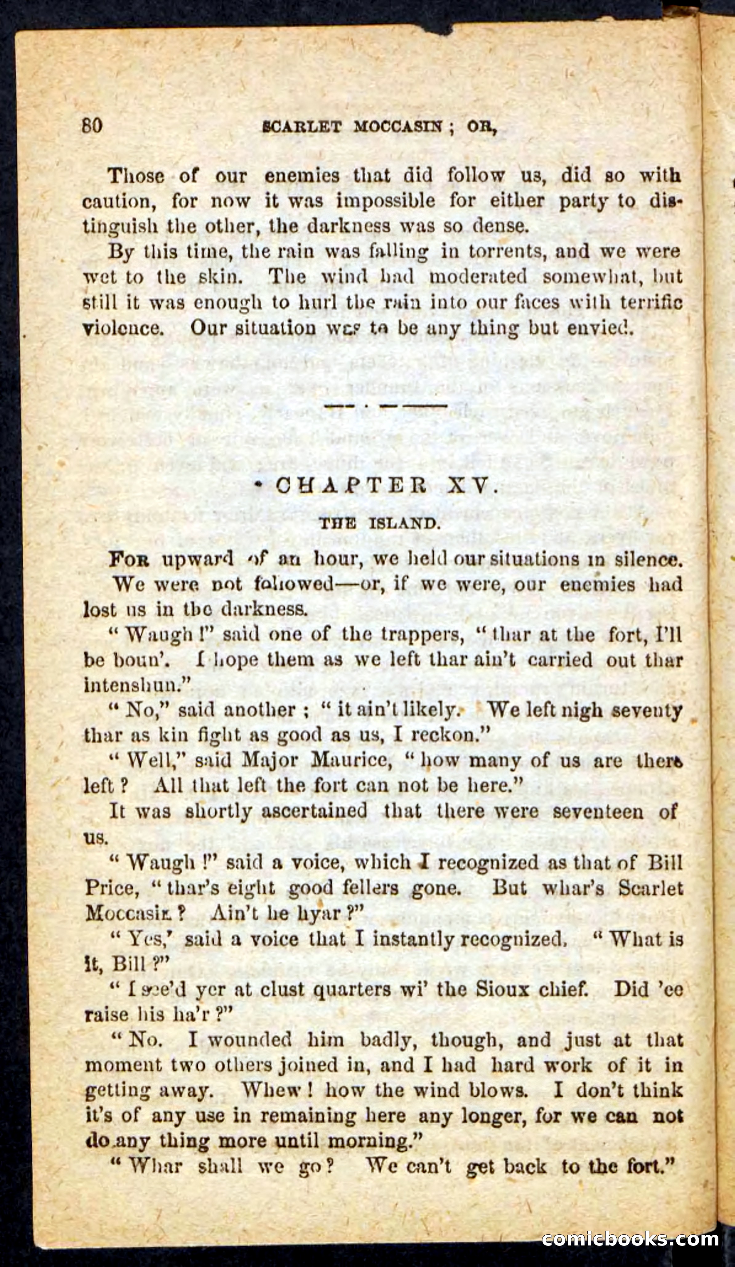 Beadle's Pocket Novels No. 136: Scarlet Moccasin — page 76 of 100