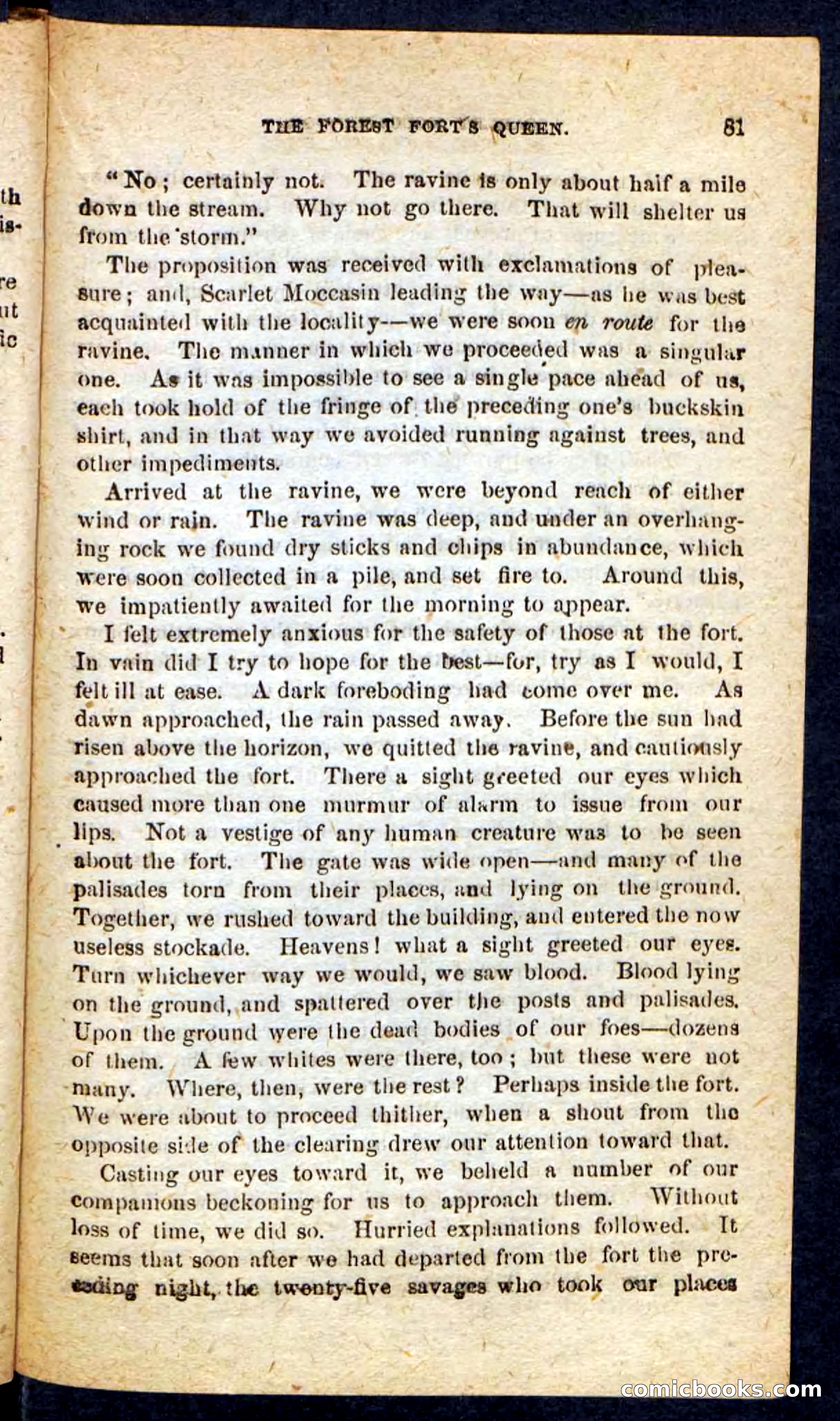 Beadle's Pocket Novels No. 136: Scarlet Moccasin — page 77 of 100