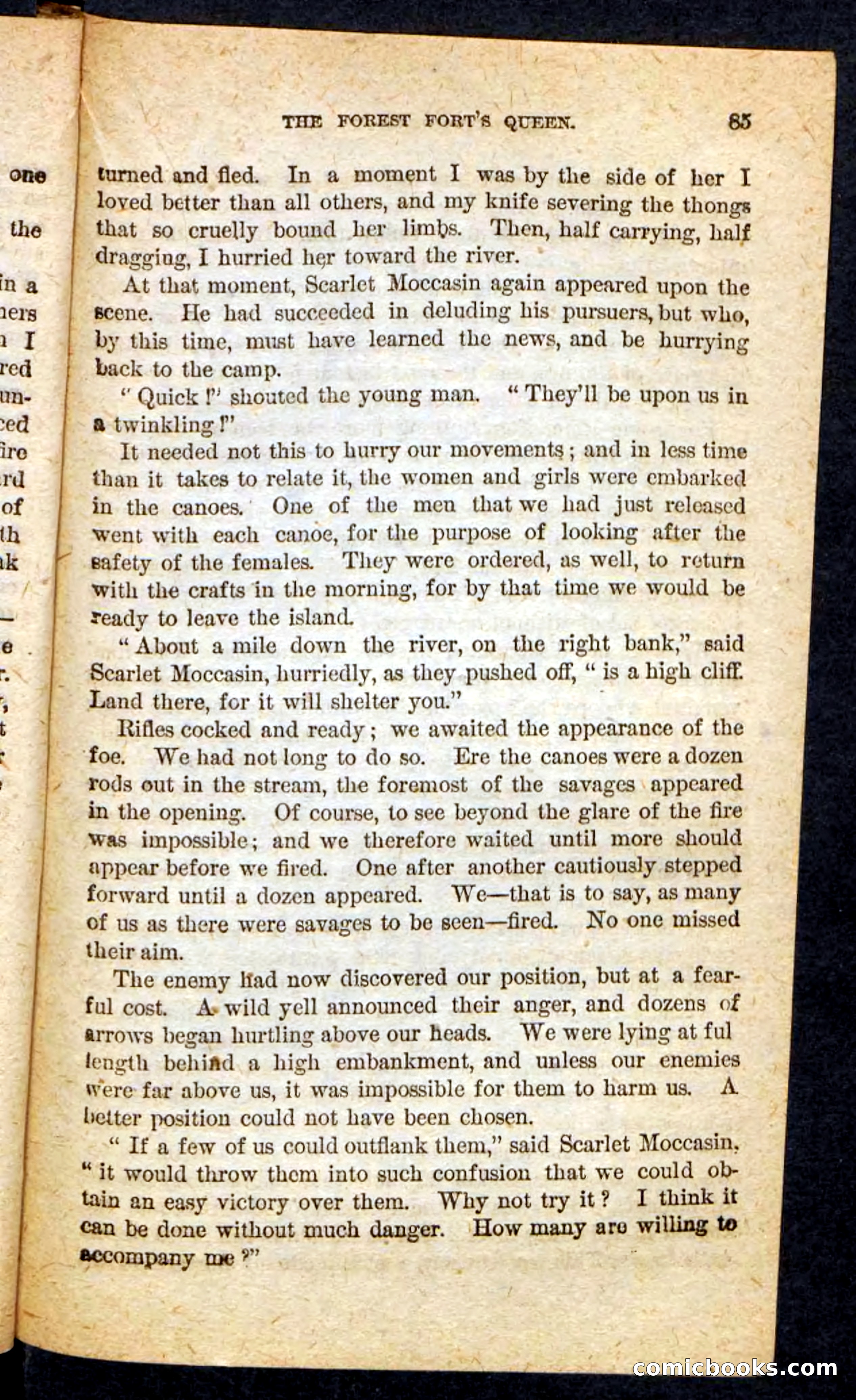 Beadle's Pocket Novels No. 136: Scarlet Moccasin — page 81 of 100