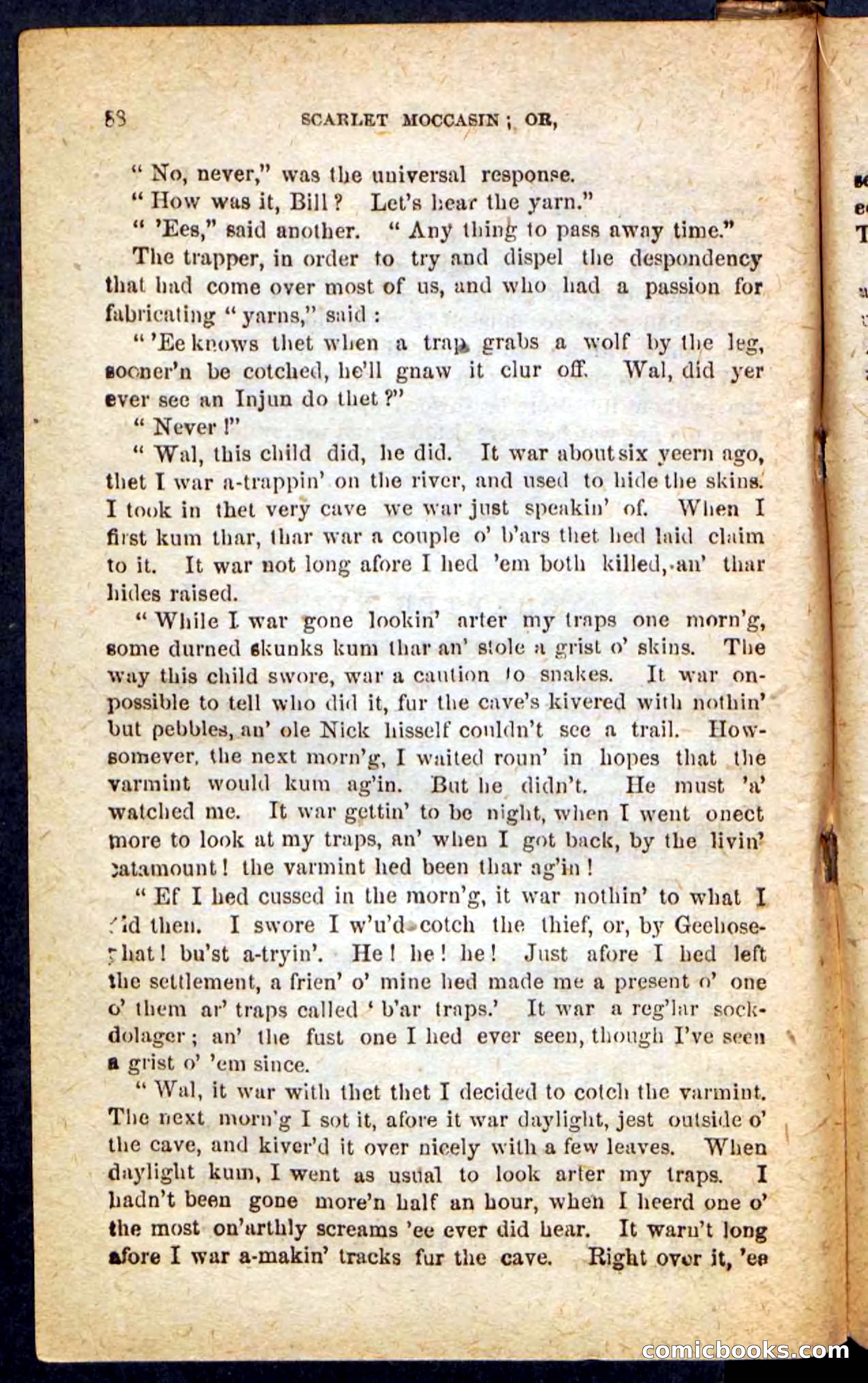 Beadle's Pocket Novels No. 136: Scarlet Moccasin — page 84 of 100