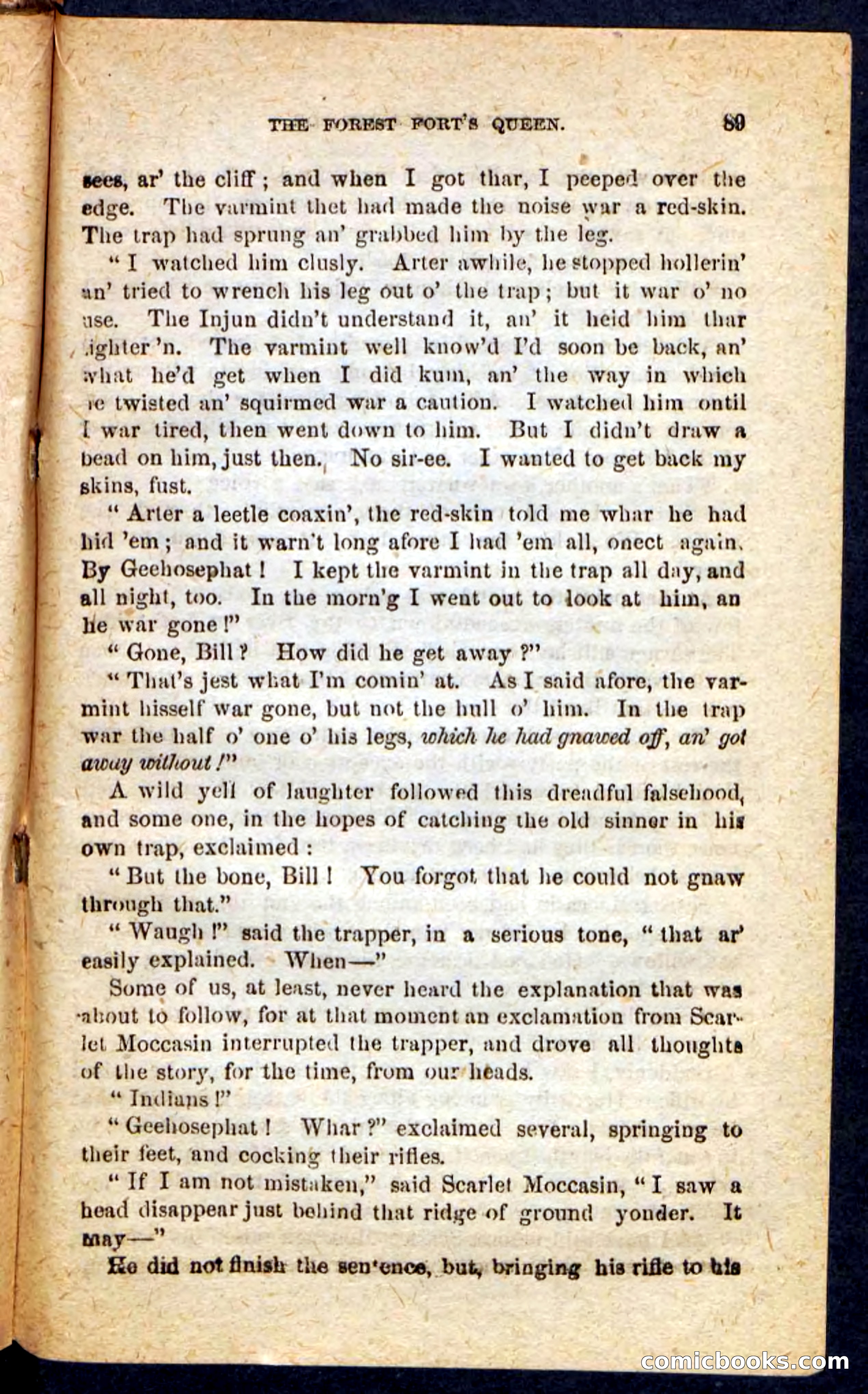 Beadle's Pocket Novels No. 136: Scarlet Moccasin — page 85 of 100