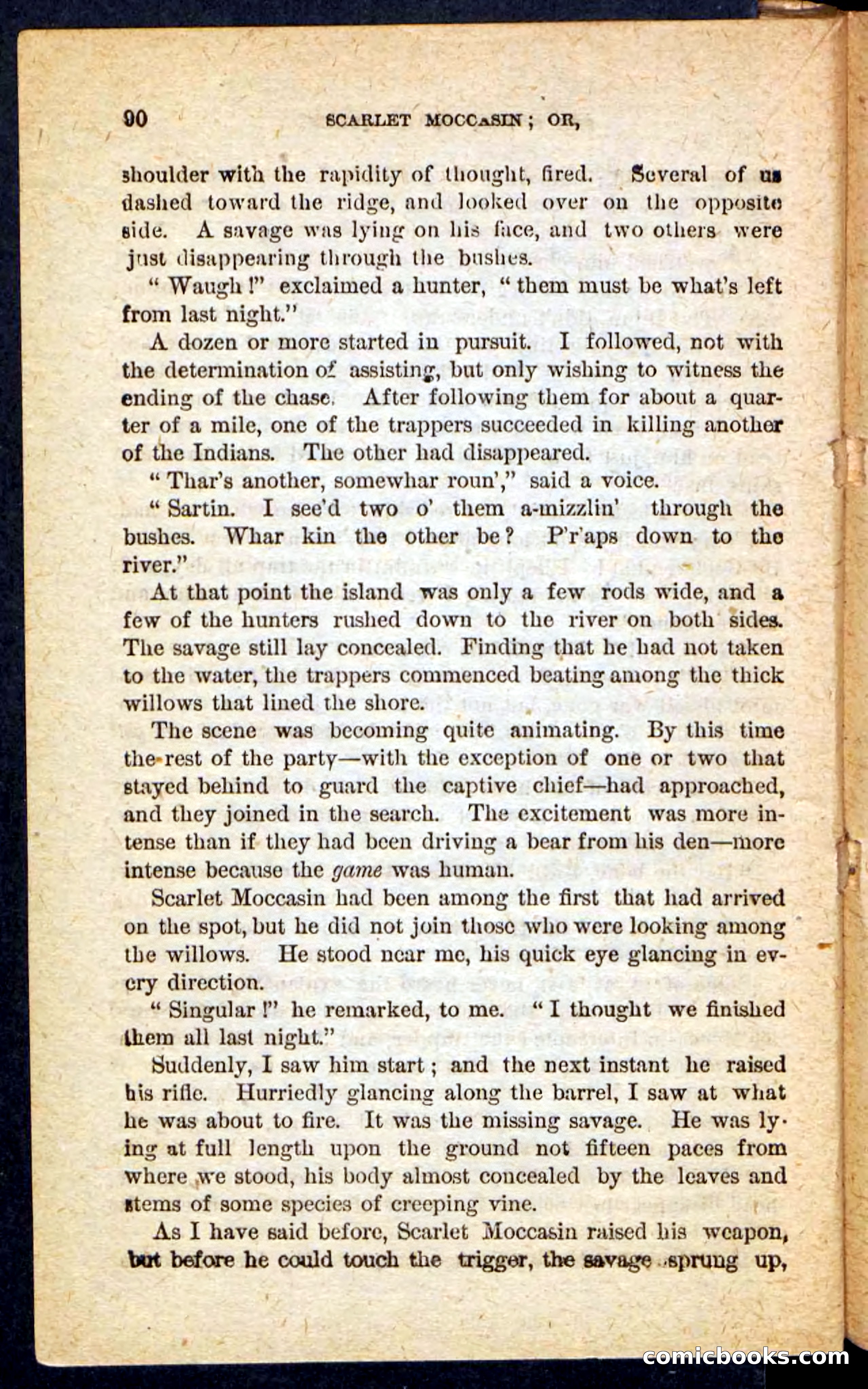 Beadle's Pocket Novels No. 136: Scarlet Moccasin — page 86 of 100