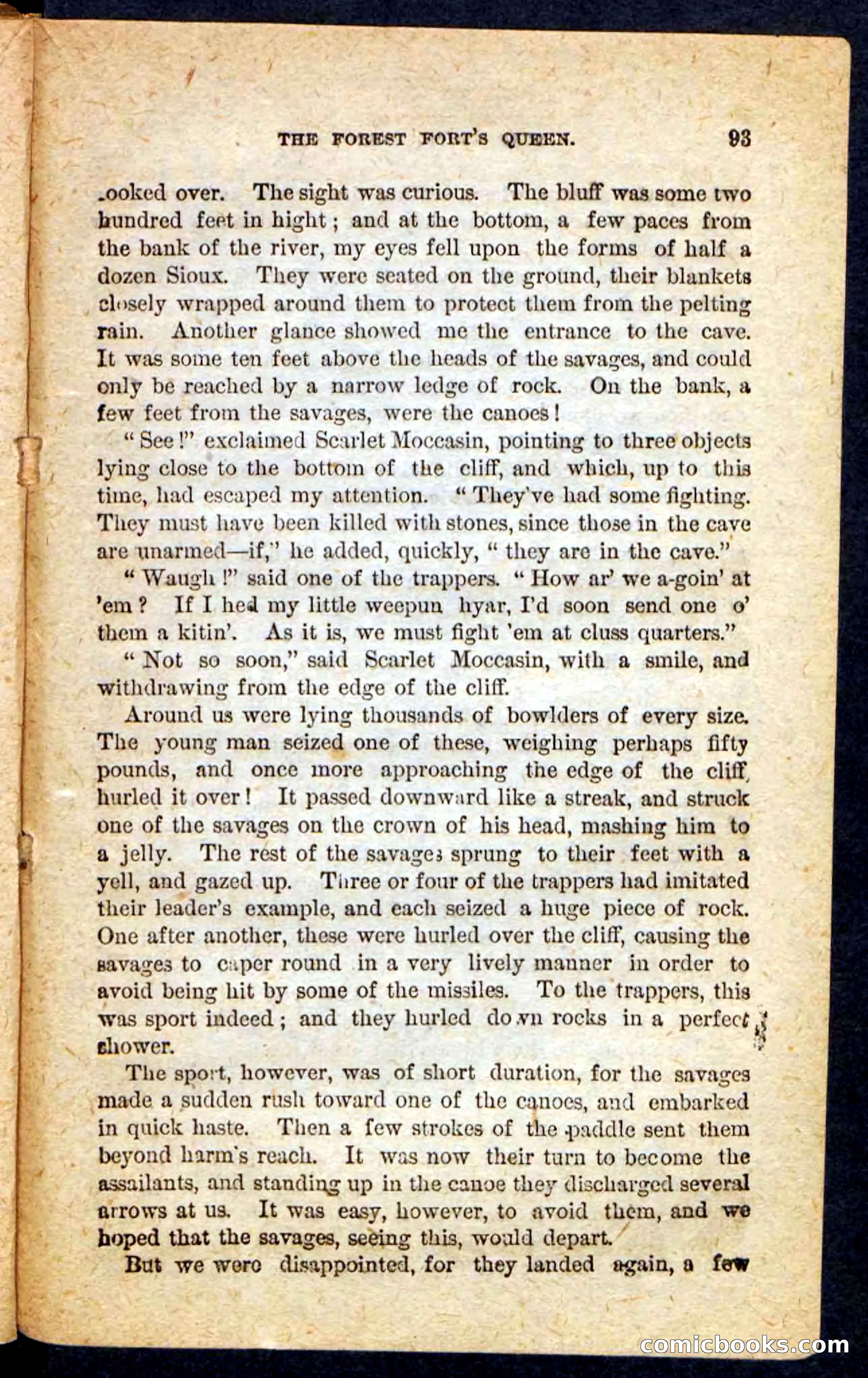 Beadle's Pocket Novels No. 136: Scarlet Moccasin — page 89 of 100