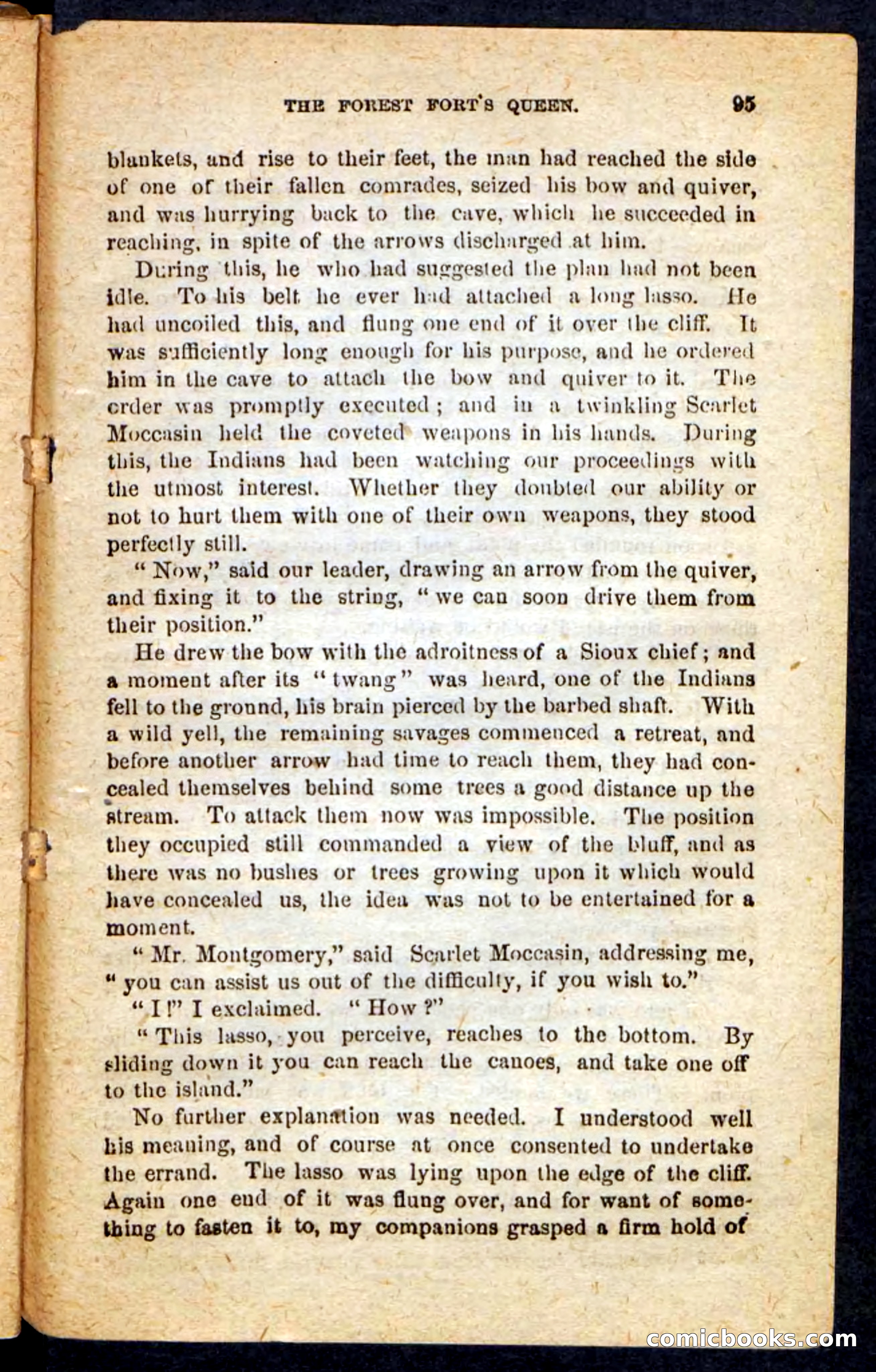 Beadle's Pocket Novels No. 136: Scarlet Moccasin — page 91 of 100