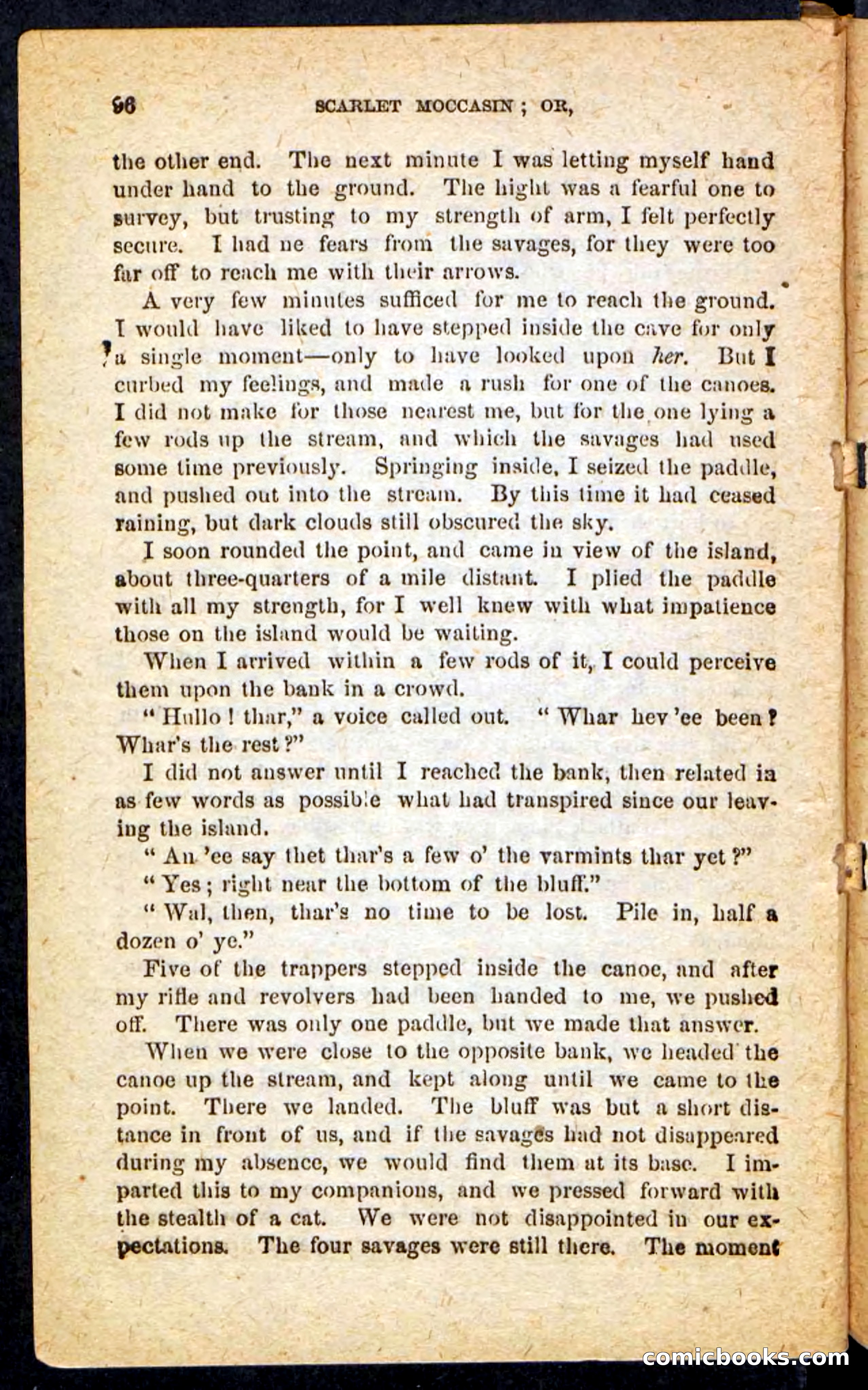 Beadle's Pocket Novels No. 136: Scarlet Moccasin — page 92 of 100