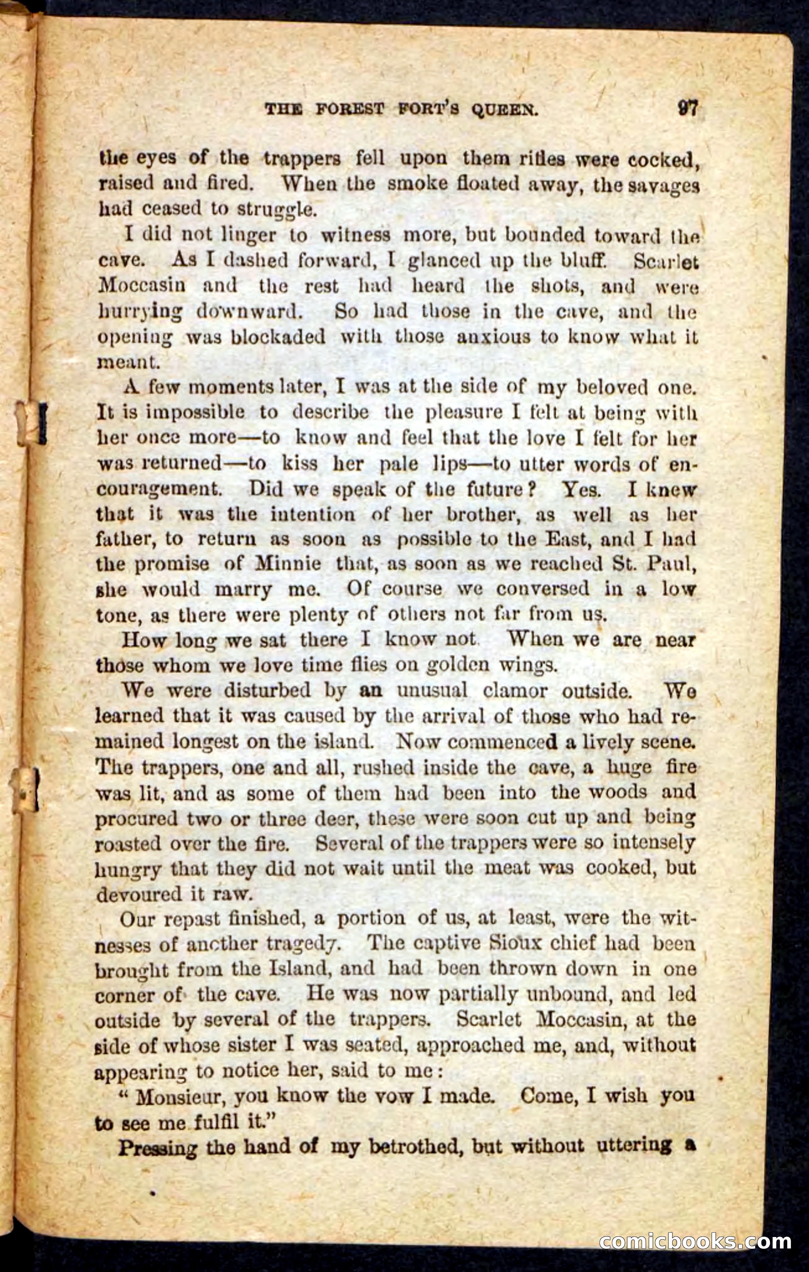 Beadle's Pocket Novels No. 136: Scarlet Moccasin — page 93 of 100