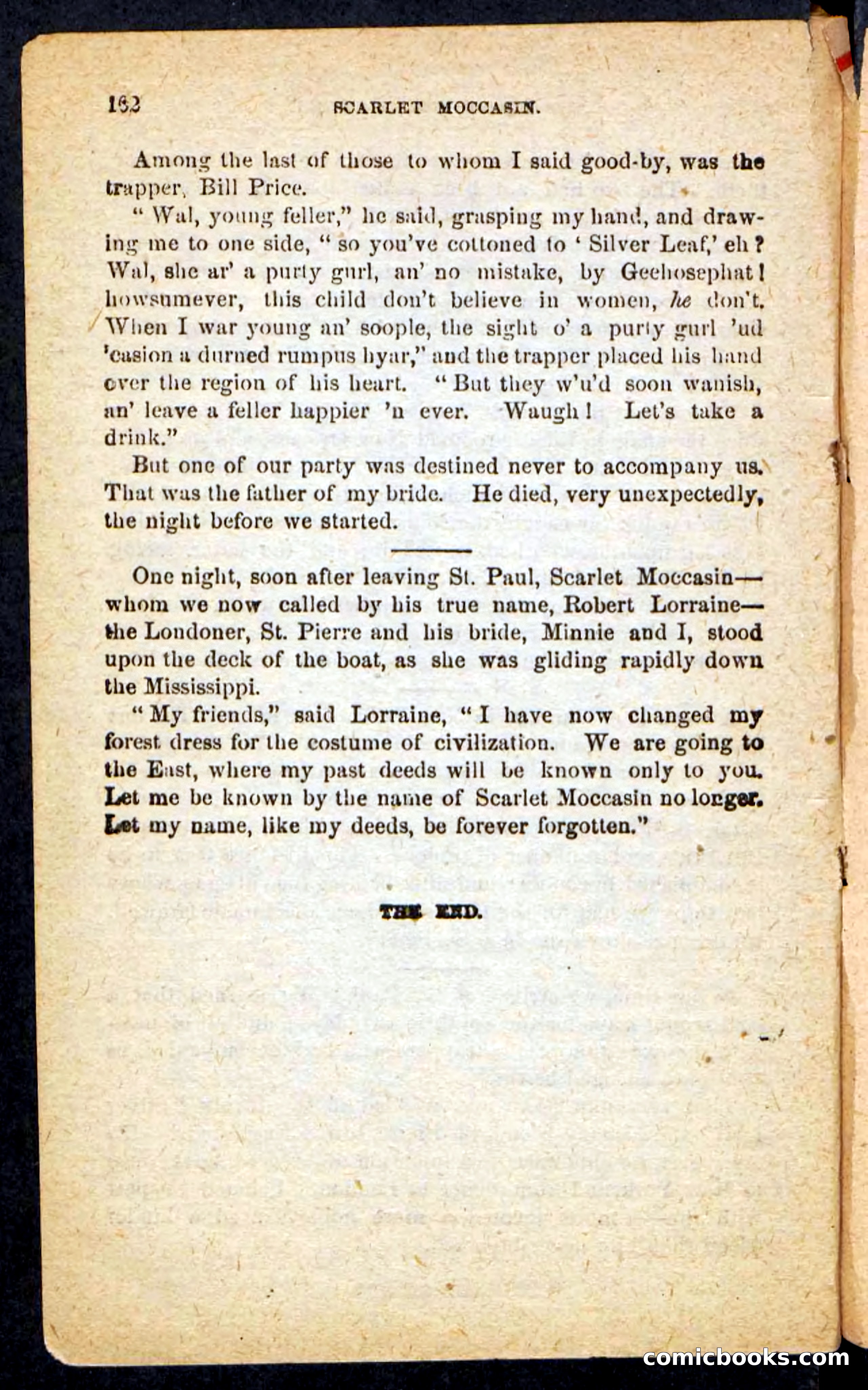 Beadle's Pocket Novels No. 136: Scarlet Moccasin — page 98 of 100