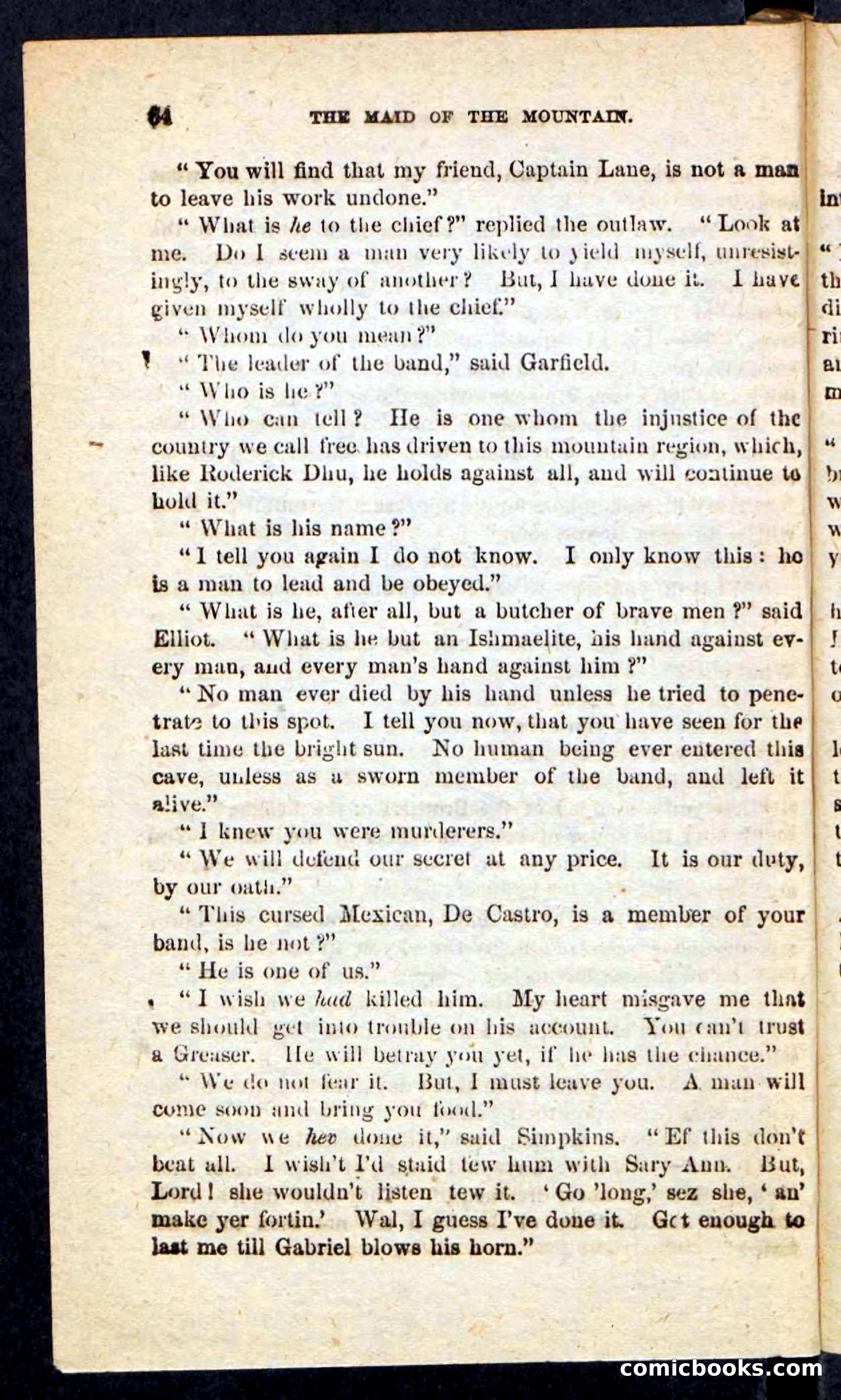 Beadle's Pocket Novels: Maid of the Mountain — page 60 of 100