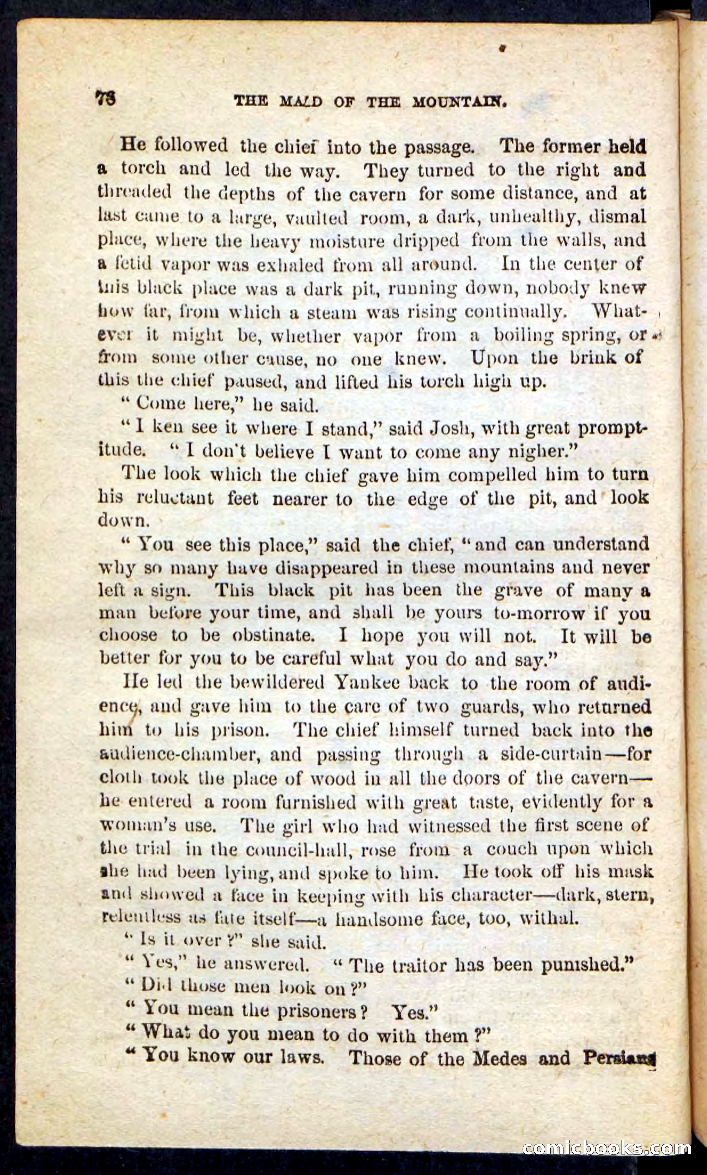 Beadle's Pocket Novels: Maid of the Mountain — page 74 of 100